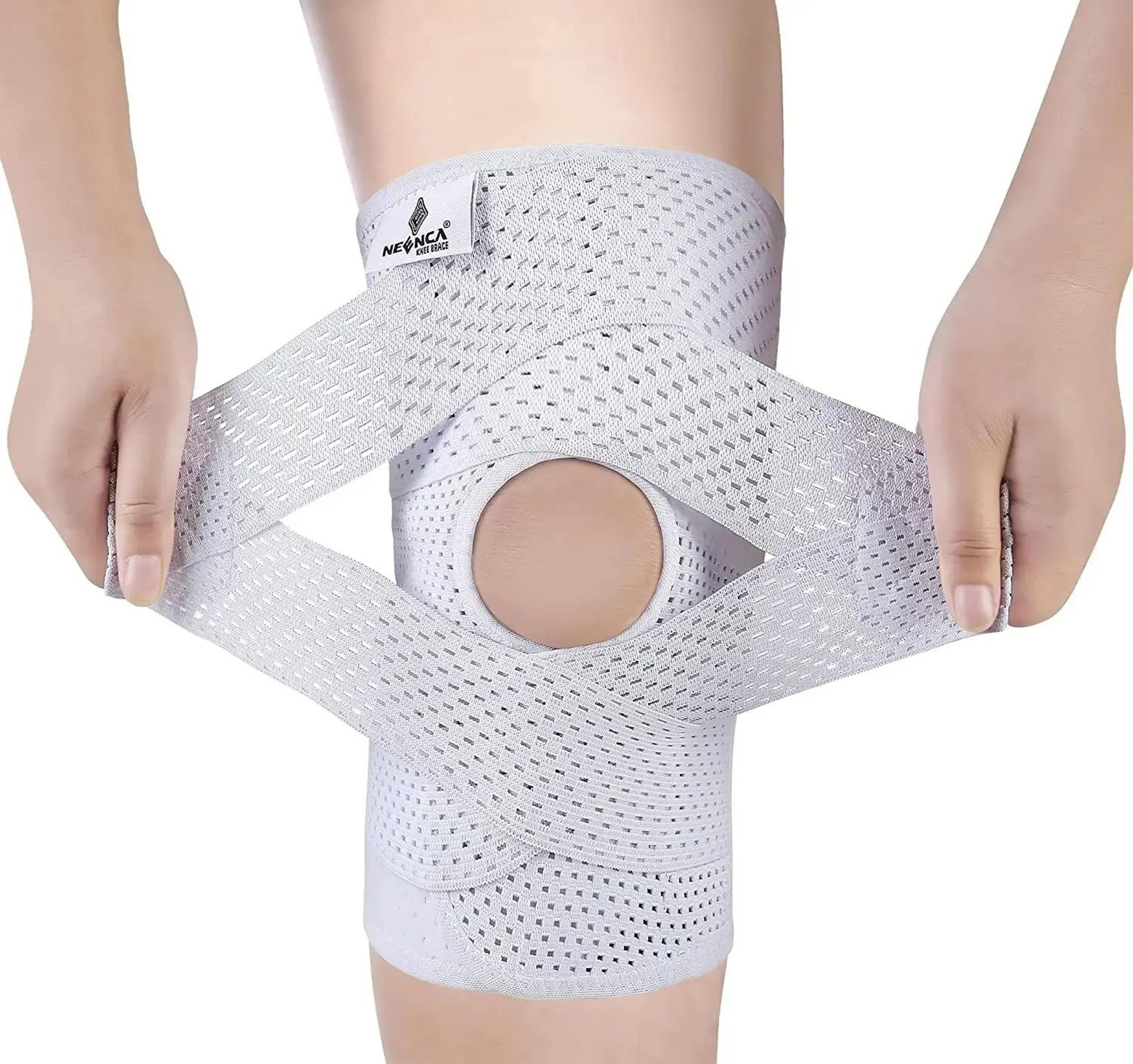Knee Support Brace With Side Stabilizers Air Mesh Fabric Meniscus Tear ACL Arthritis Relief 6