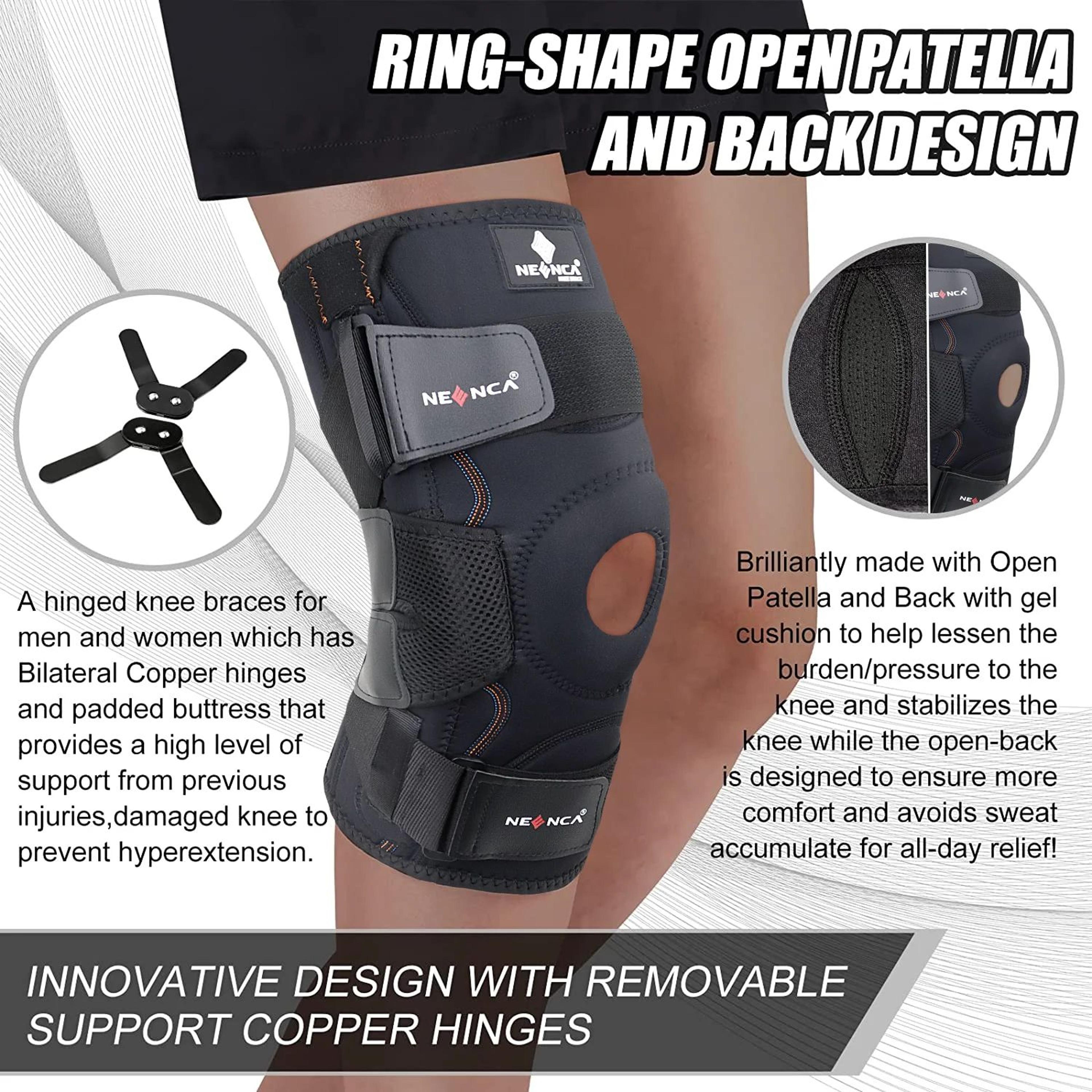 Hinged Knee Support Brace With Stabilizers 3