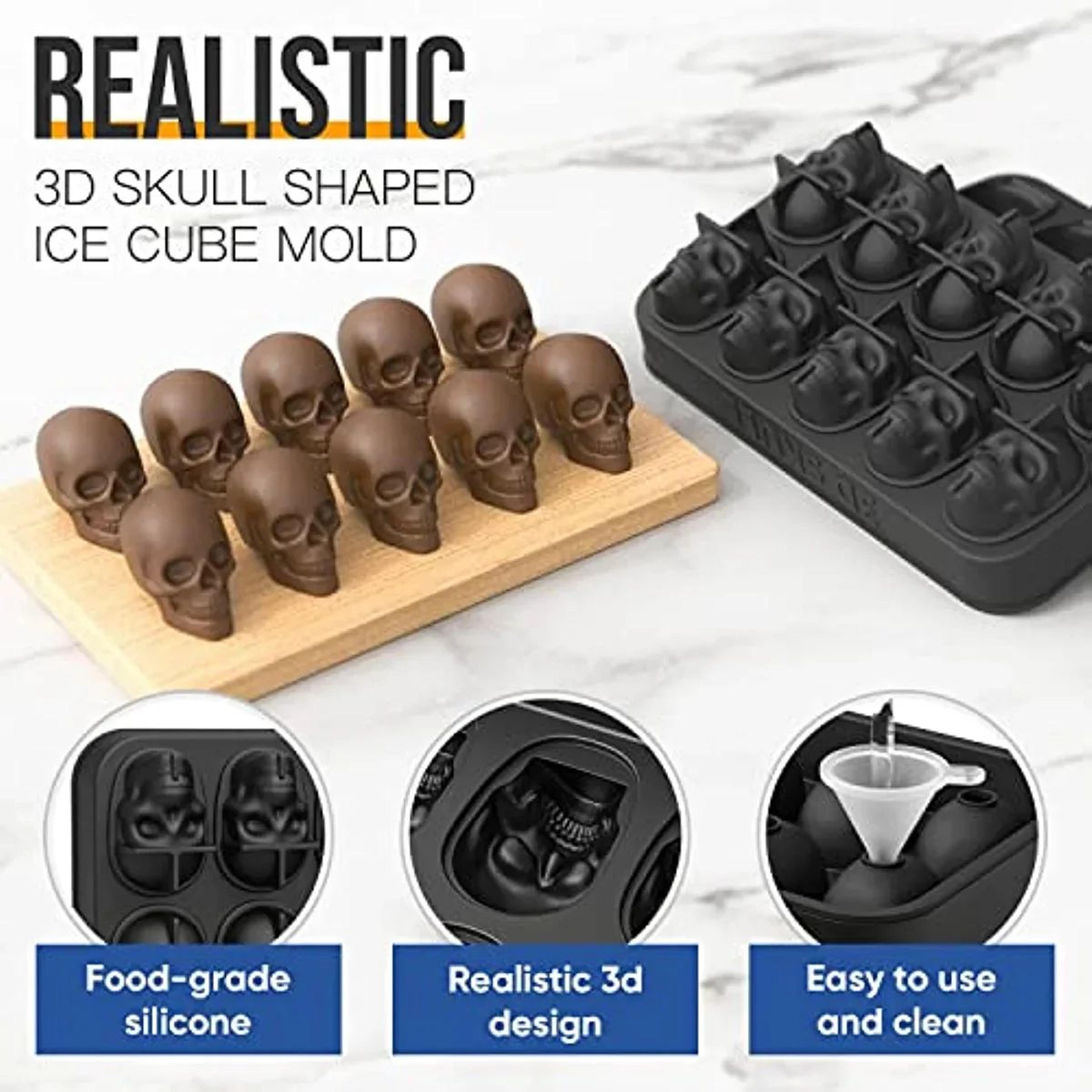 Skull Ice Cube Mold For Whiskey 2