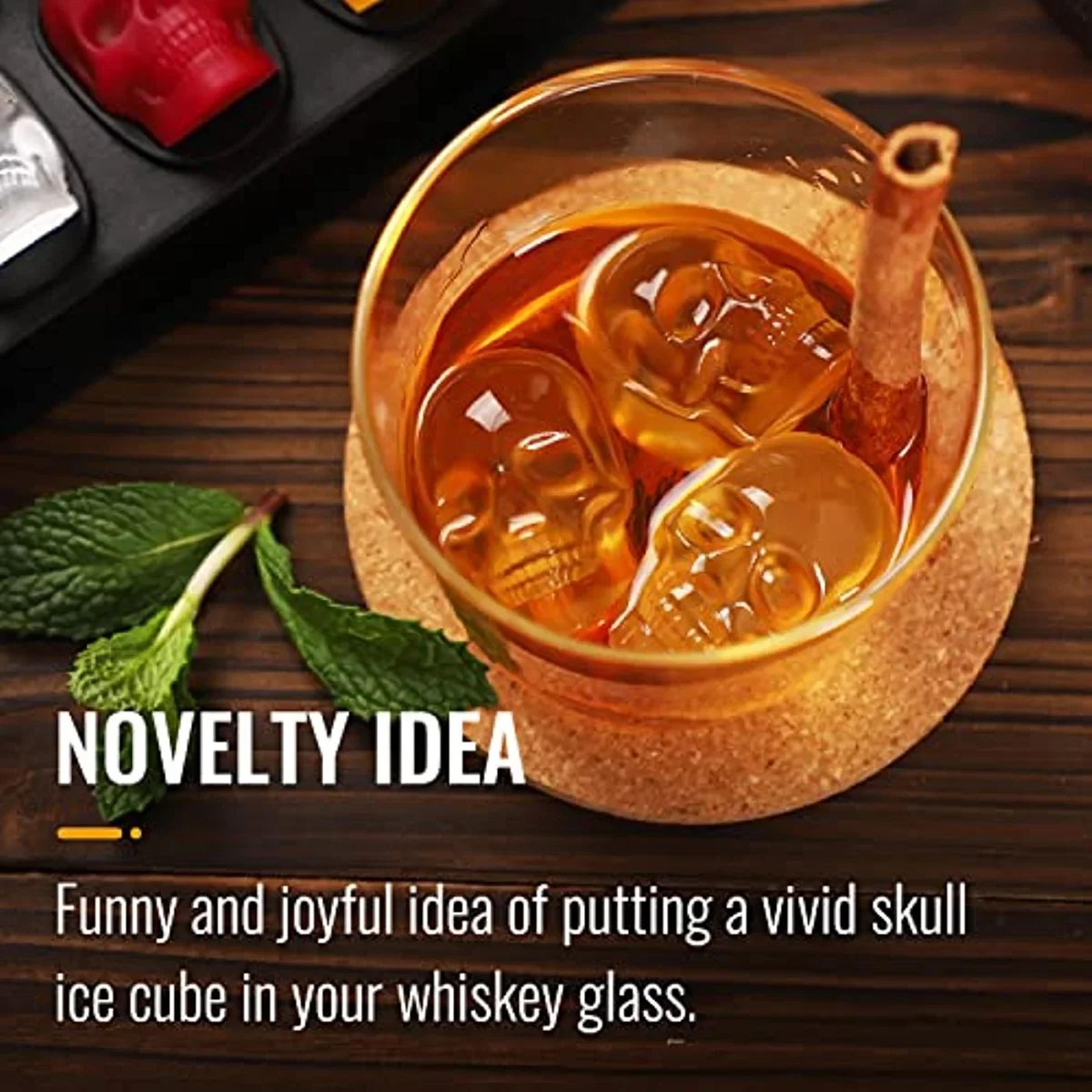 Skull Ice Cube Mold For Whiskey 5