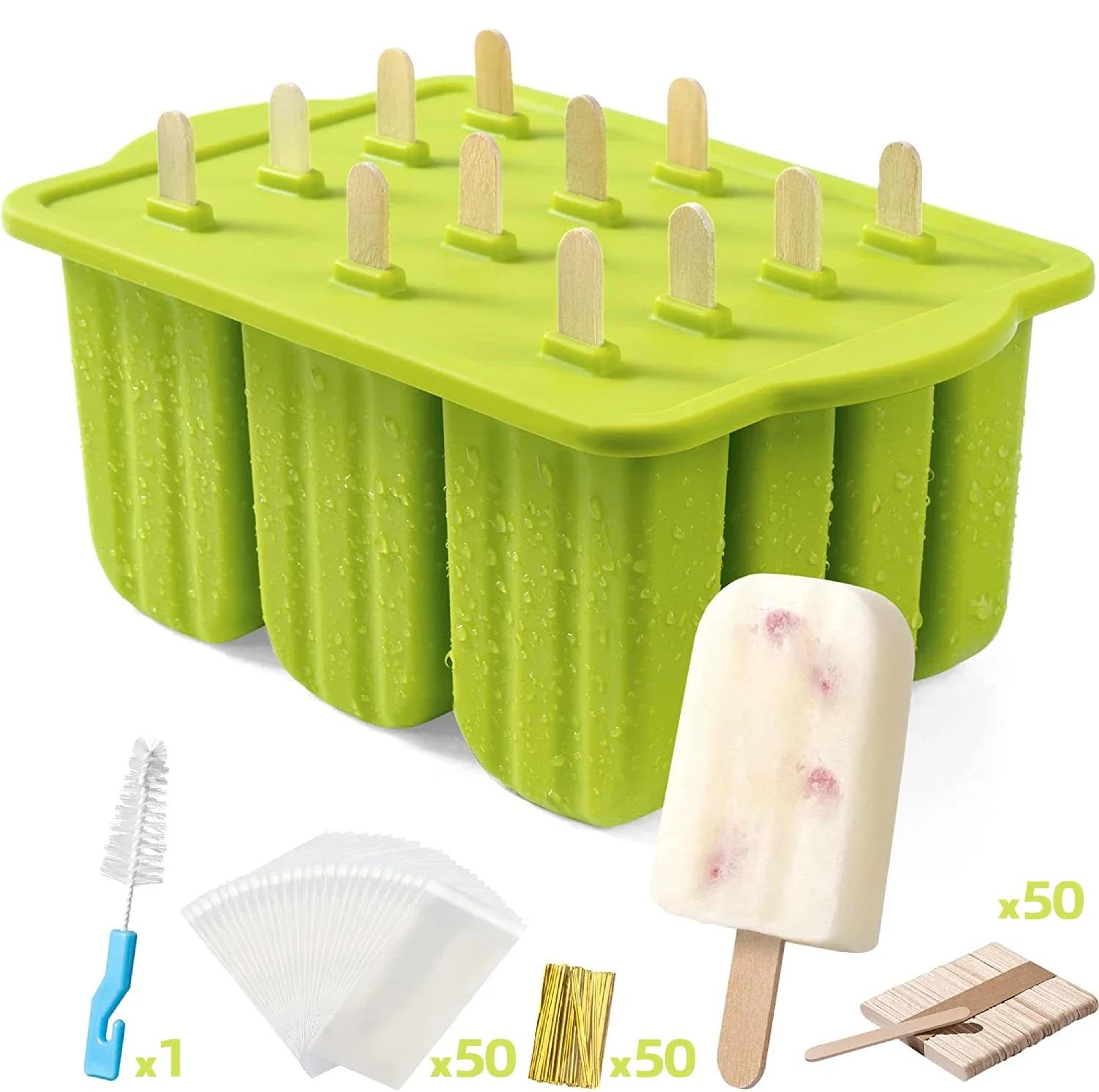 Silicone Popsicle Mold With Wooden Sticks 15