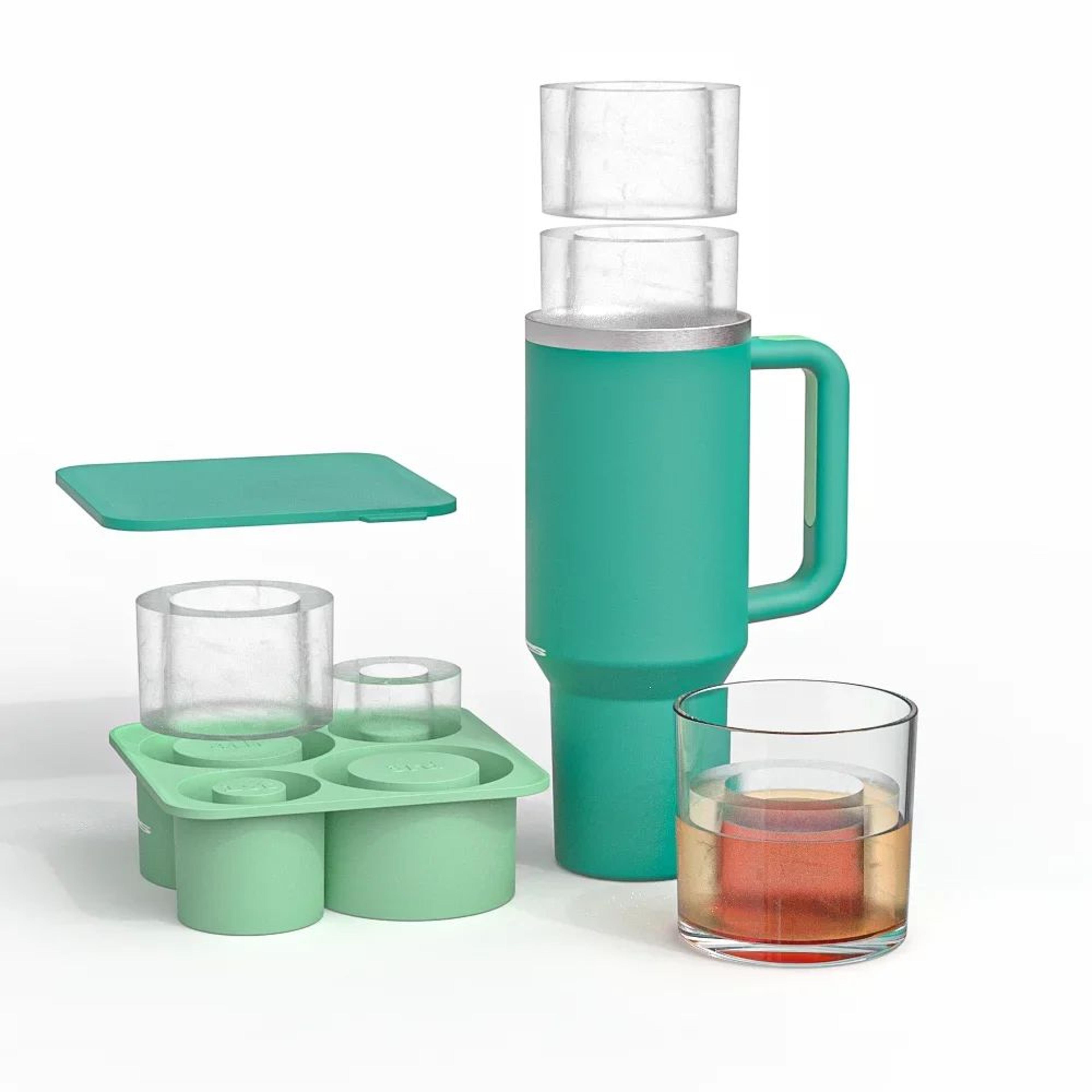 Silicone Hollow Cylinder Ice Cube Tray 11