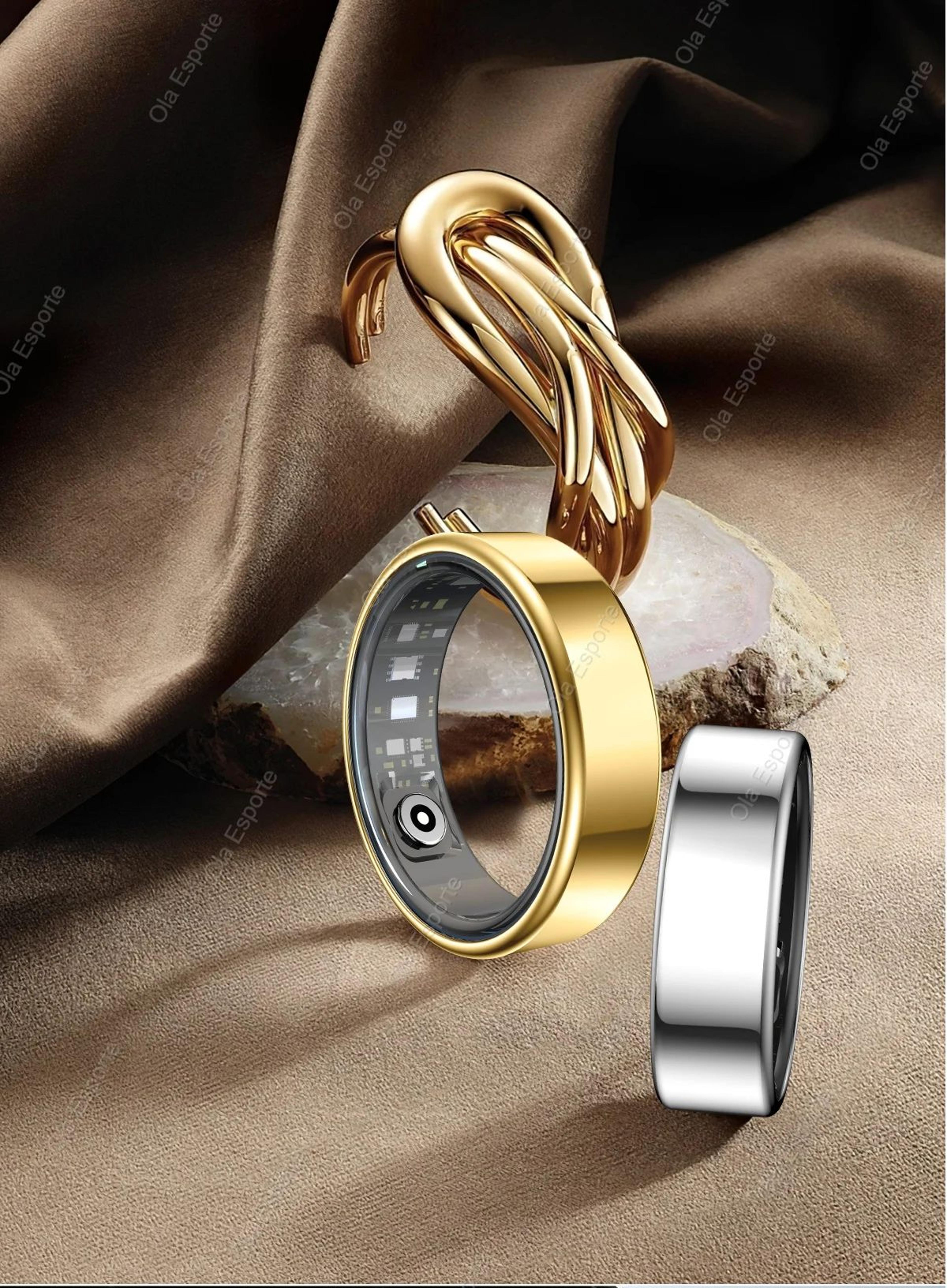 Smart Health Fitness Ring Heart Rate SpO2 Multi Sport Tracker 15