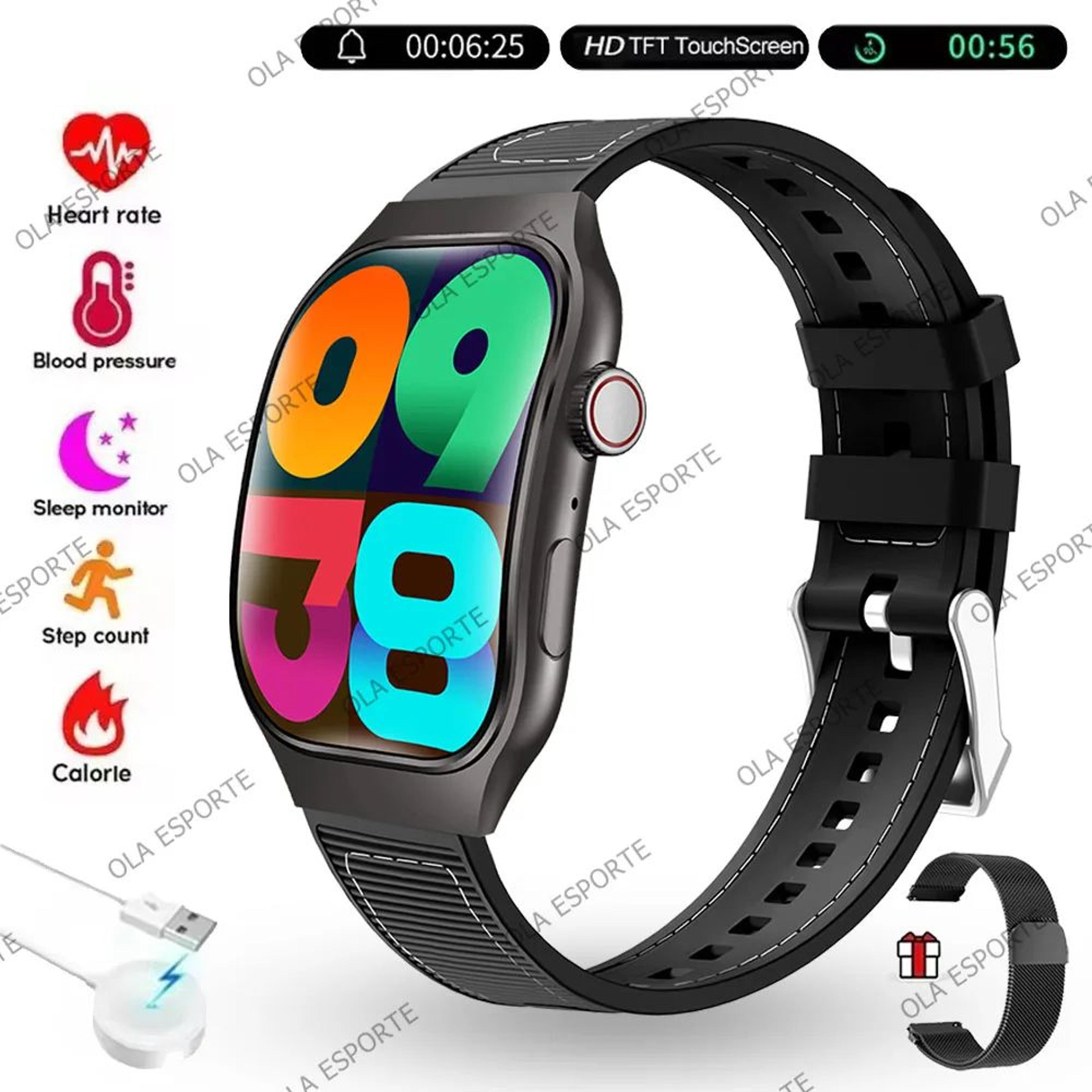 AMOLED Bluetooth Smart Watch With Calling Health Sports Tracking 12