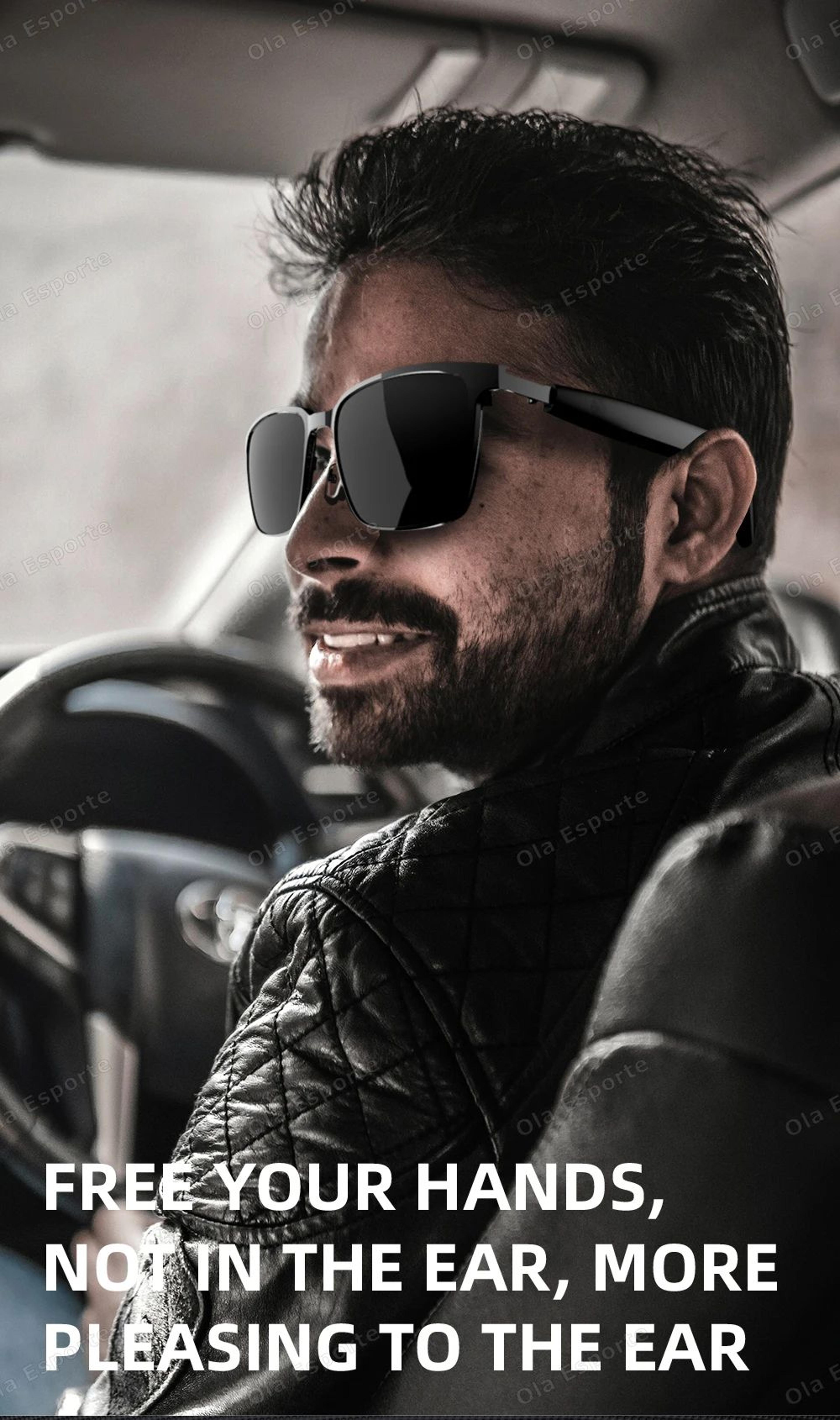 2 In 1 Magnetic Smart Glasses Bluetooth Audio UV Protection Sunglasses 7