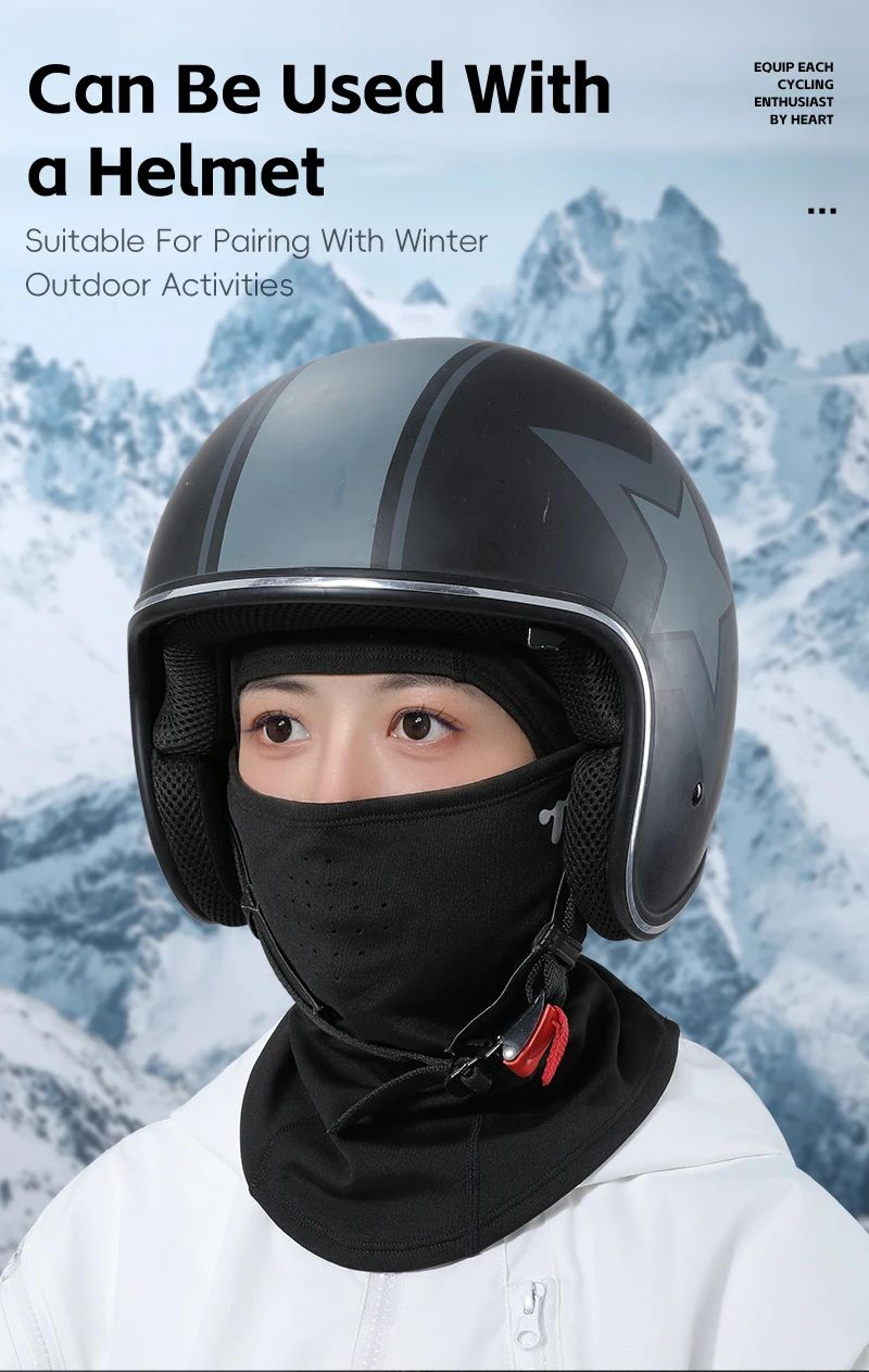 WEST BIKING Winter Fleece Balaclava Windproof Thermal Face Mask 11
