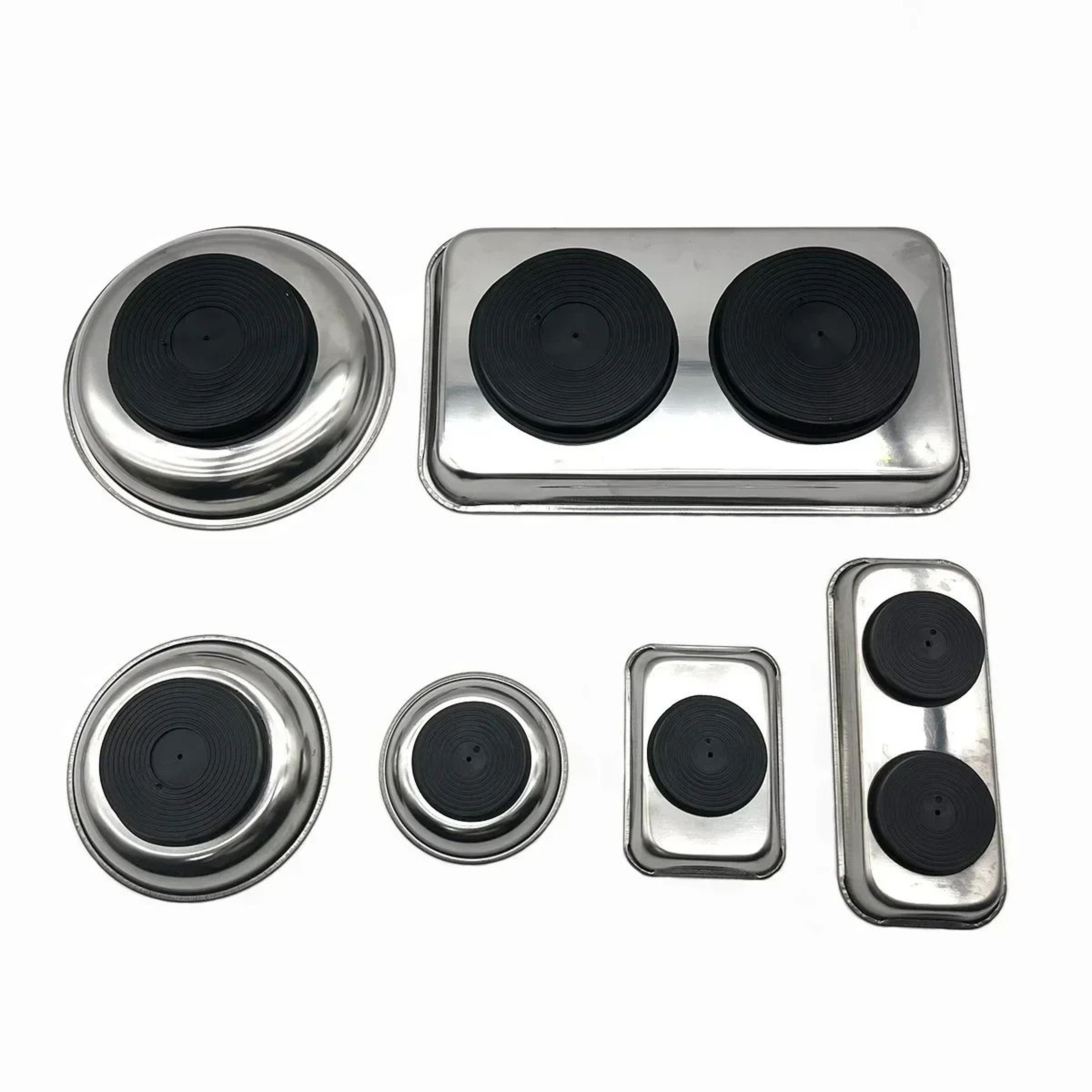 Magnetic Stainless Steel Parts Bowl Round Or Square Tool Tray 14