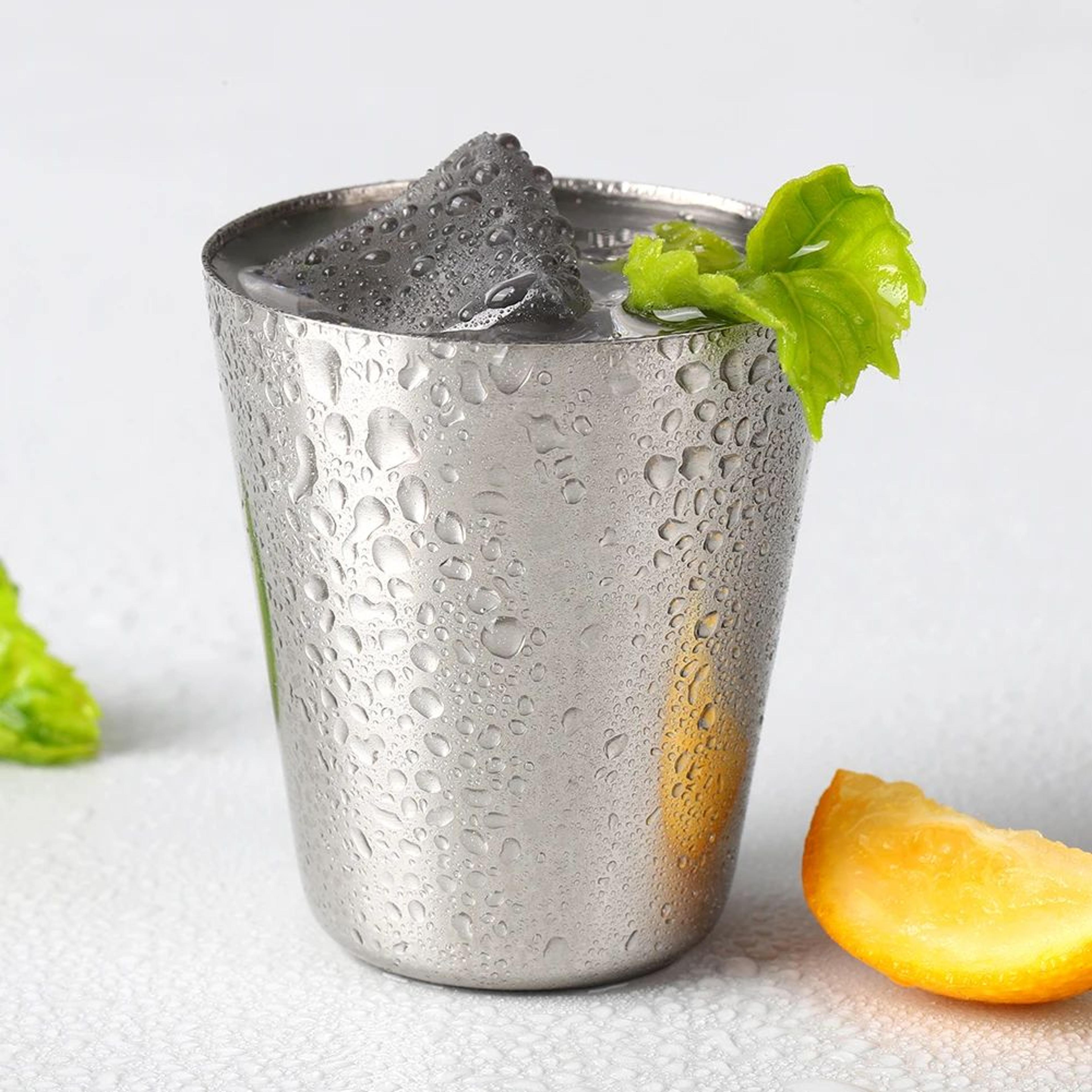 Portable Stainless Steel Mini Cup Set With Case For Travel 3