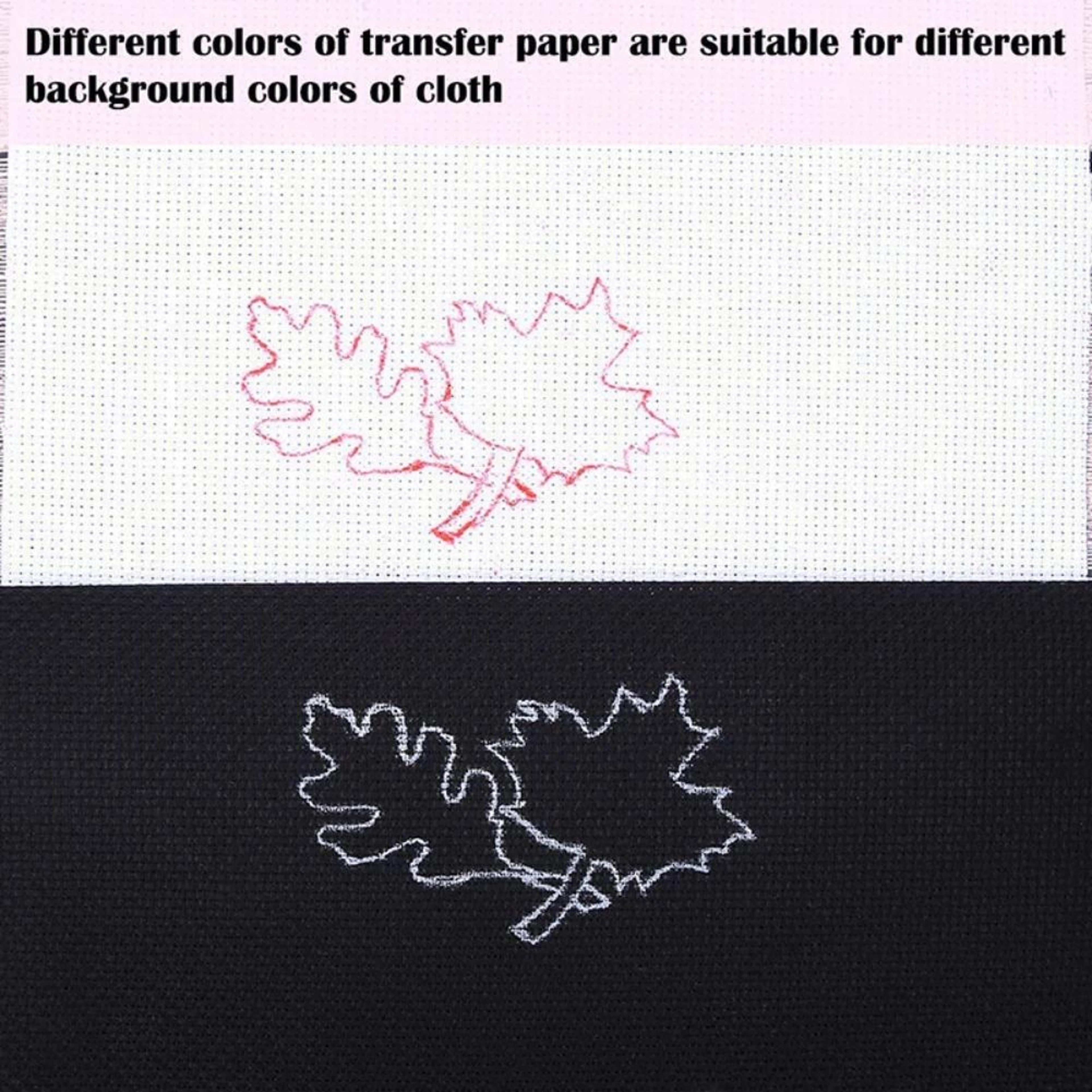 Embroidery Transfer Paper Set With Stylus Water Soluble Tracing Sheets 5