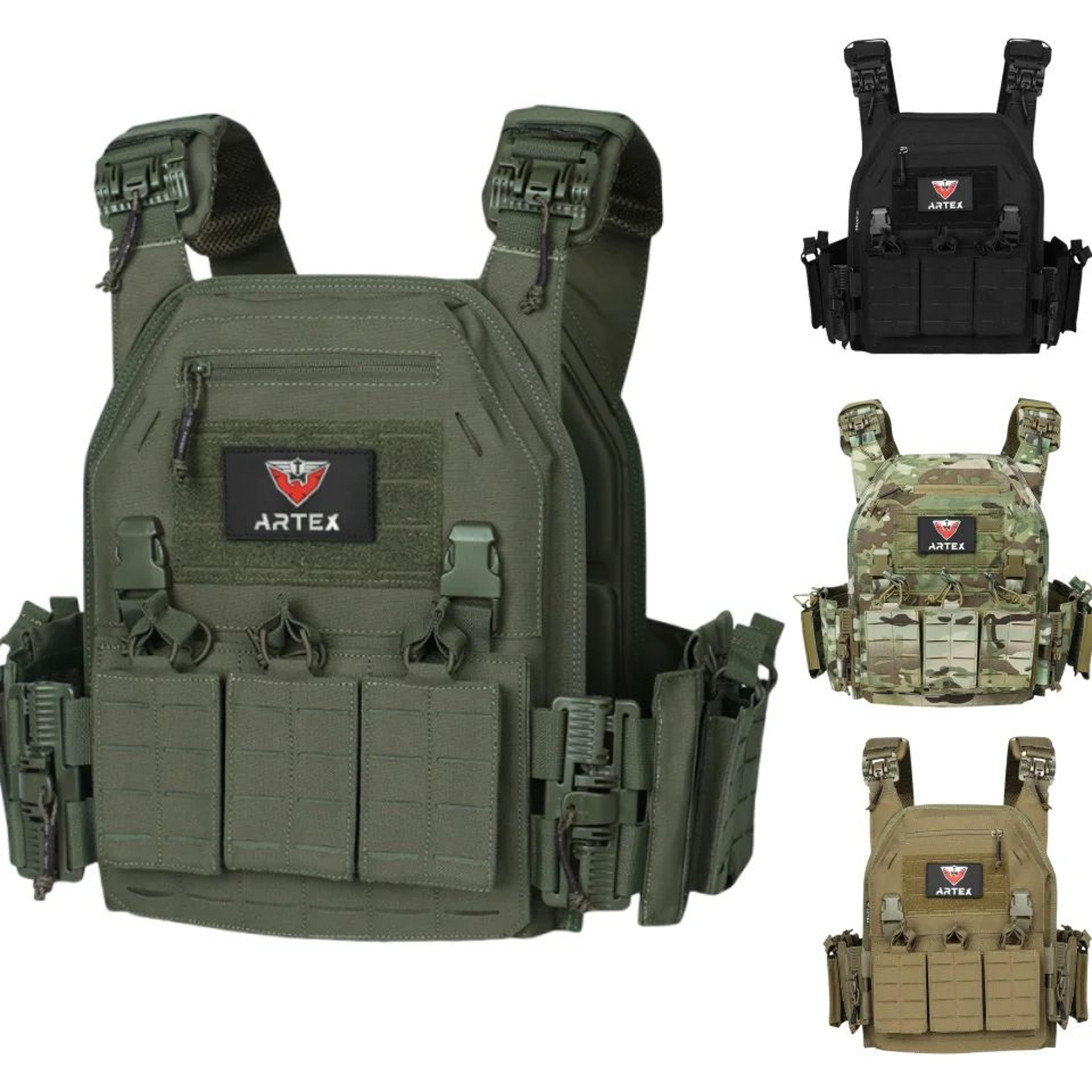 Ranger Green Tactical Plate Carrier Vest 0