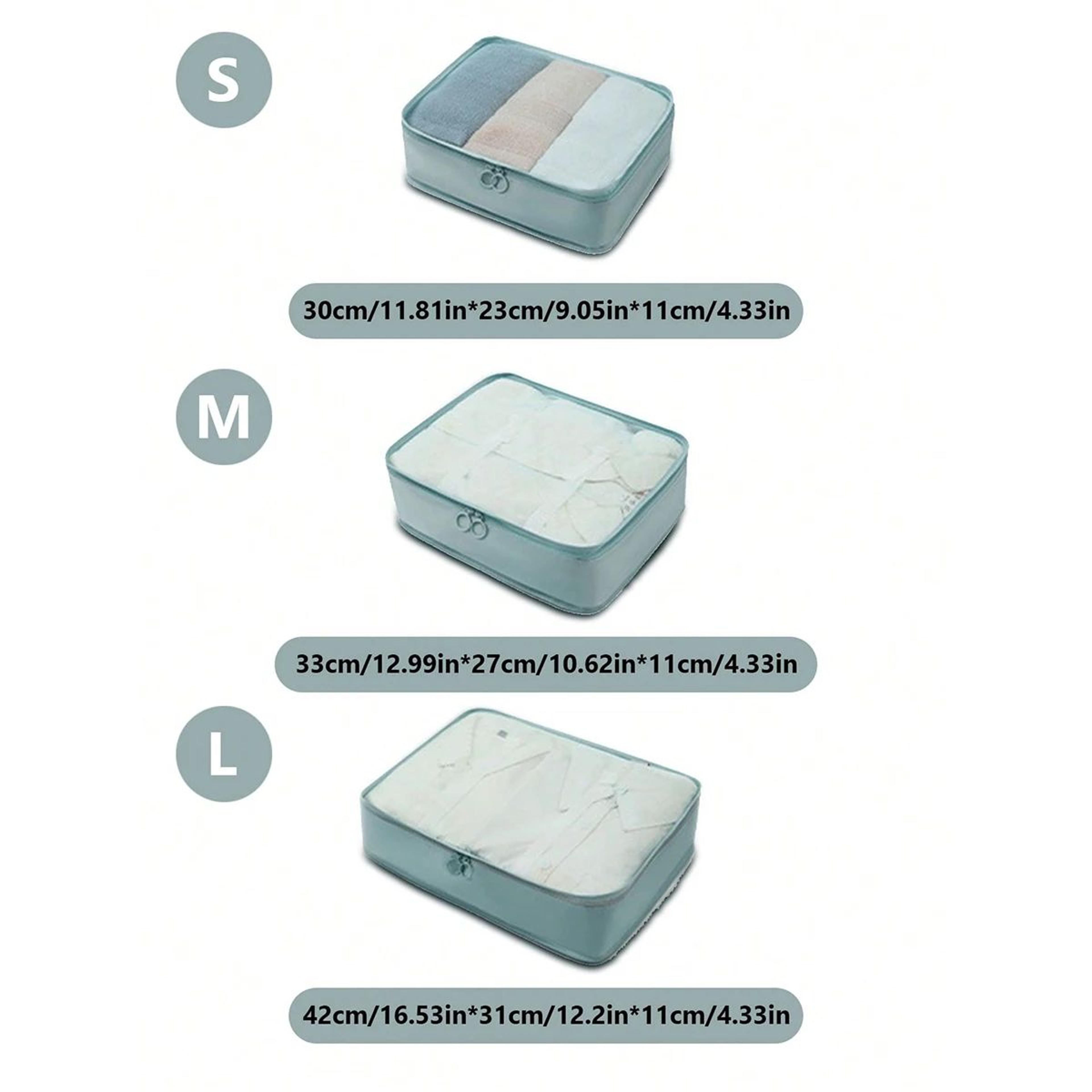 3 Piece Travel Clothing Storage Bag Set 1