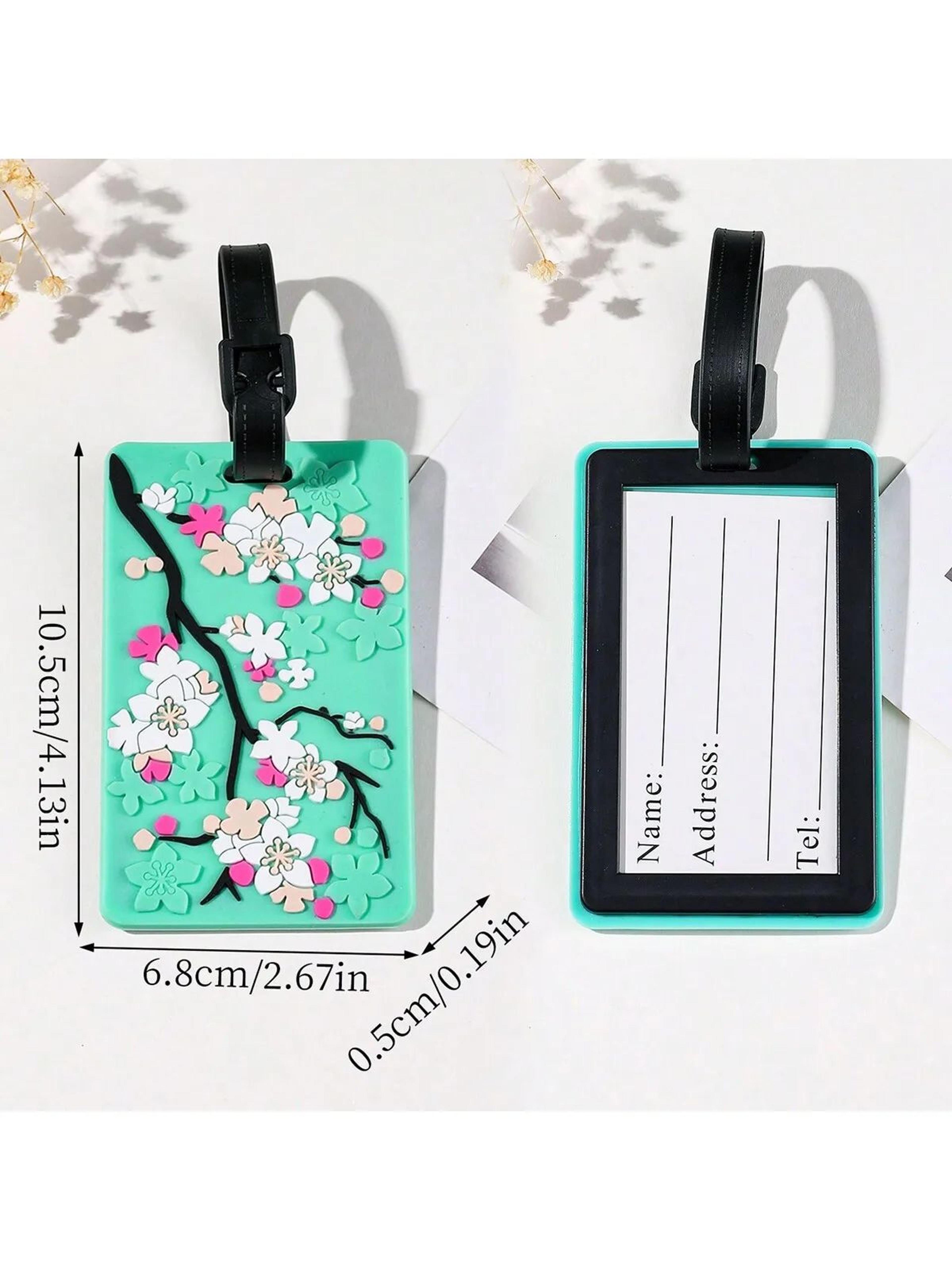 Floral Pattern Travel Luggage Tag Set 10