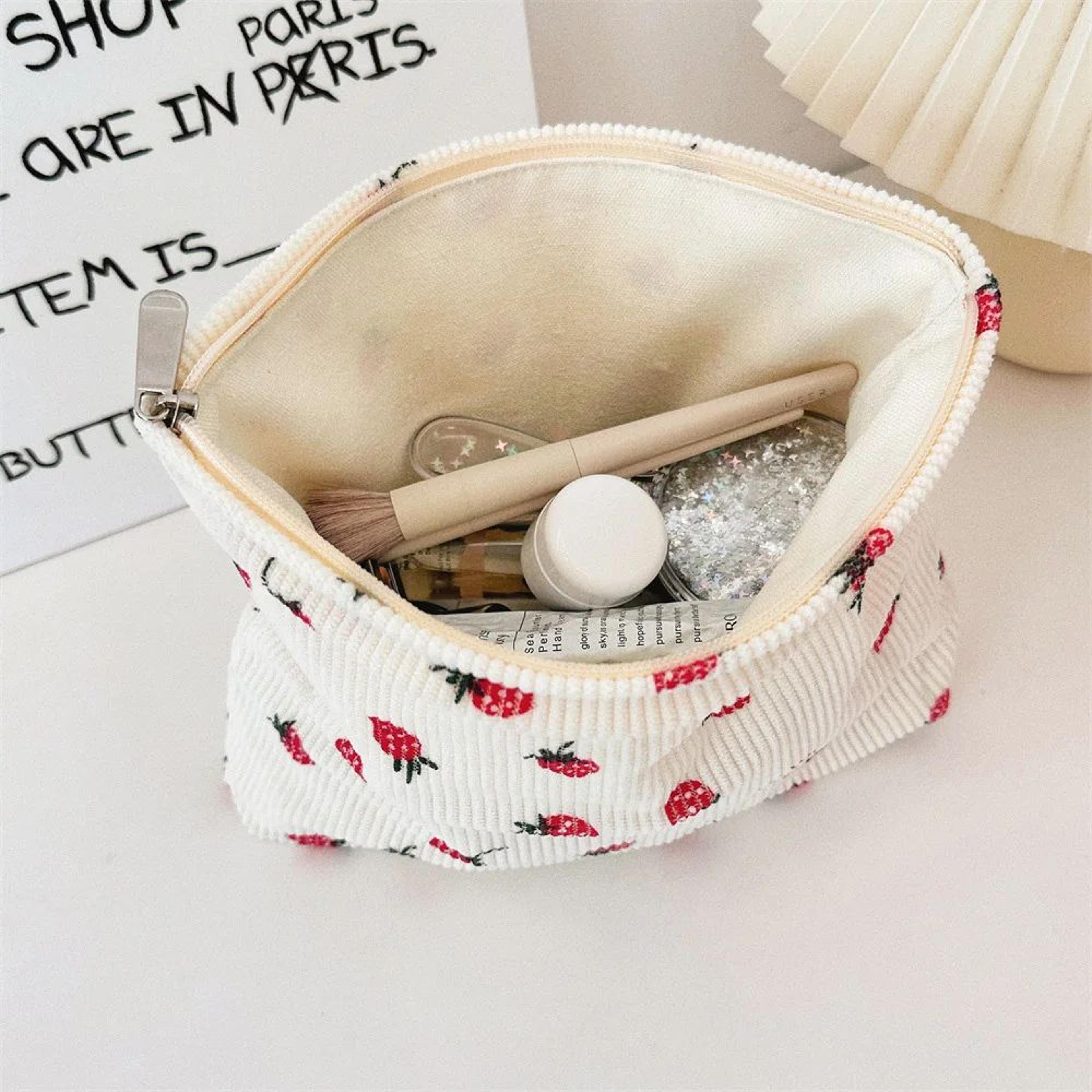 Corduroy Makeup Storage Bag 2