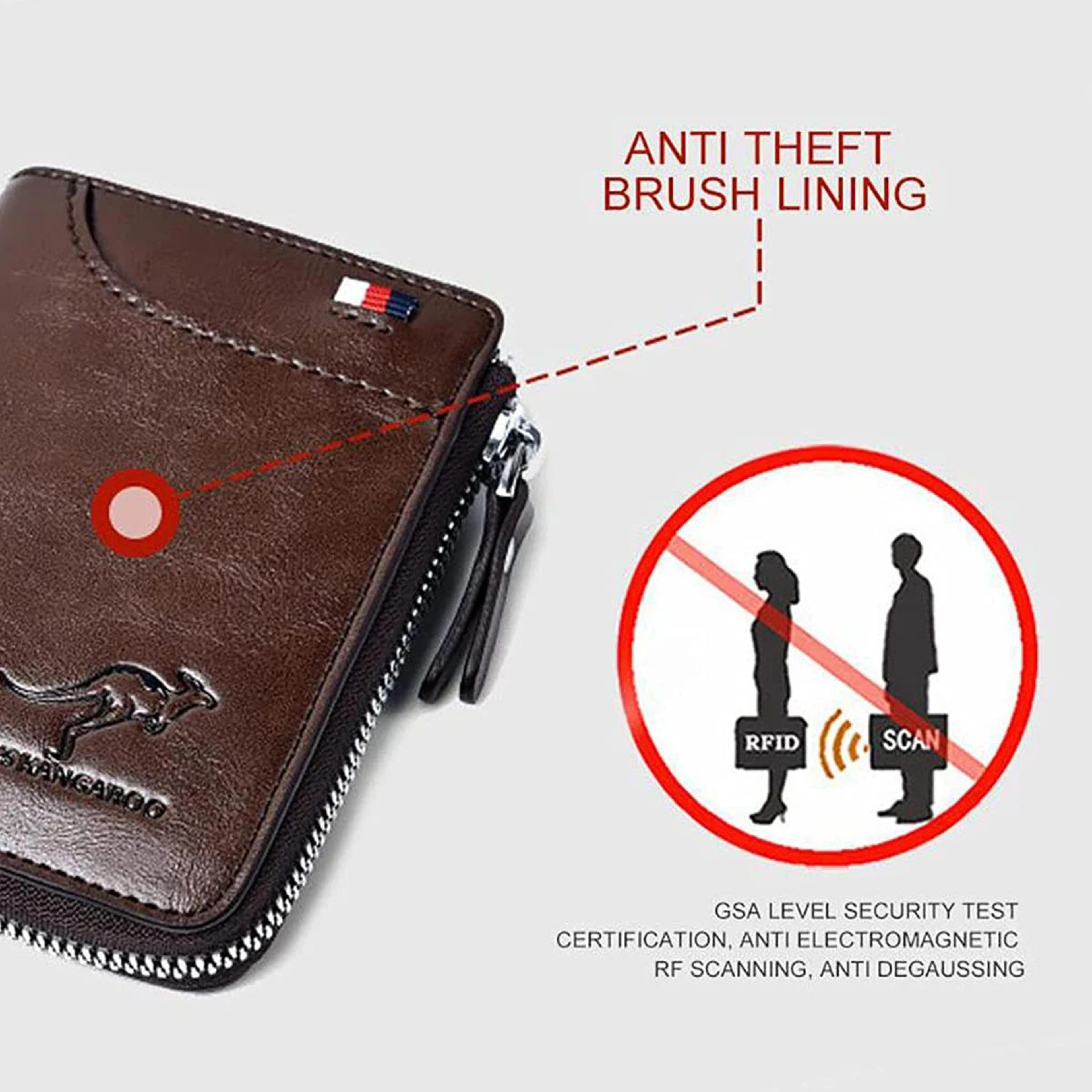 Leather RFID Business Card Wallet 4