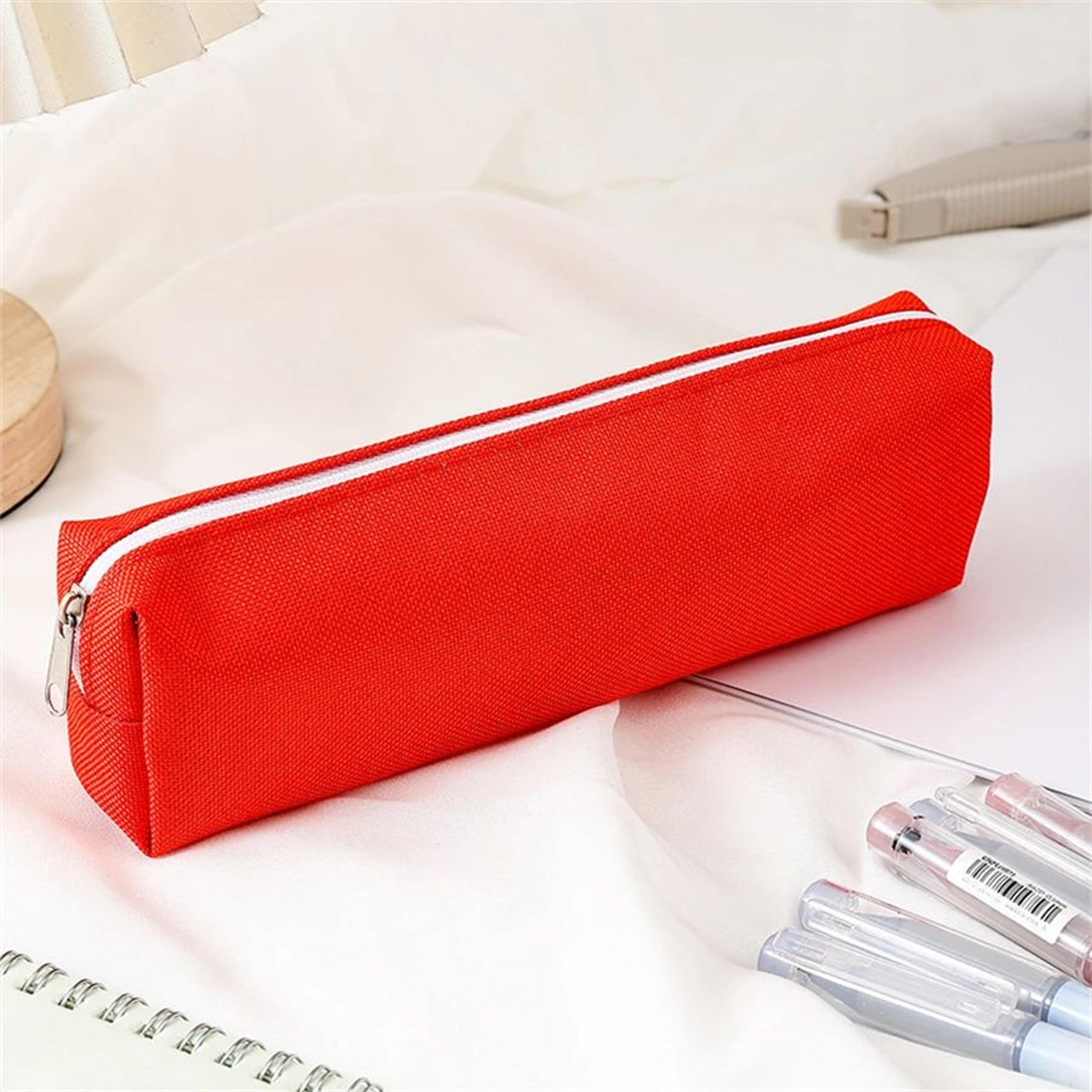 Simple Solid Color Pencil Case 7