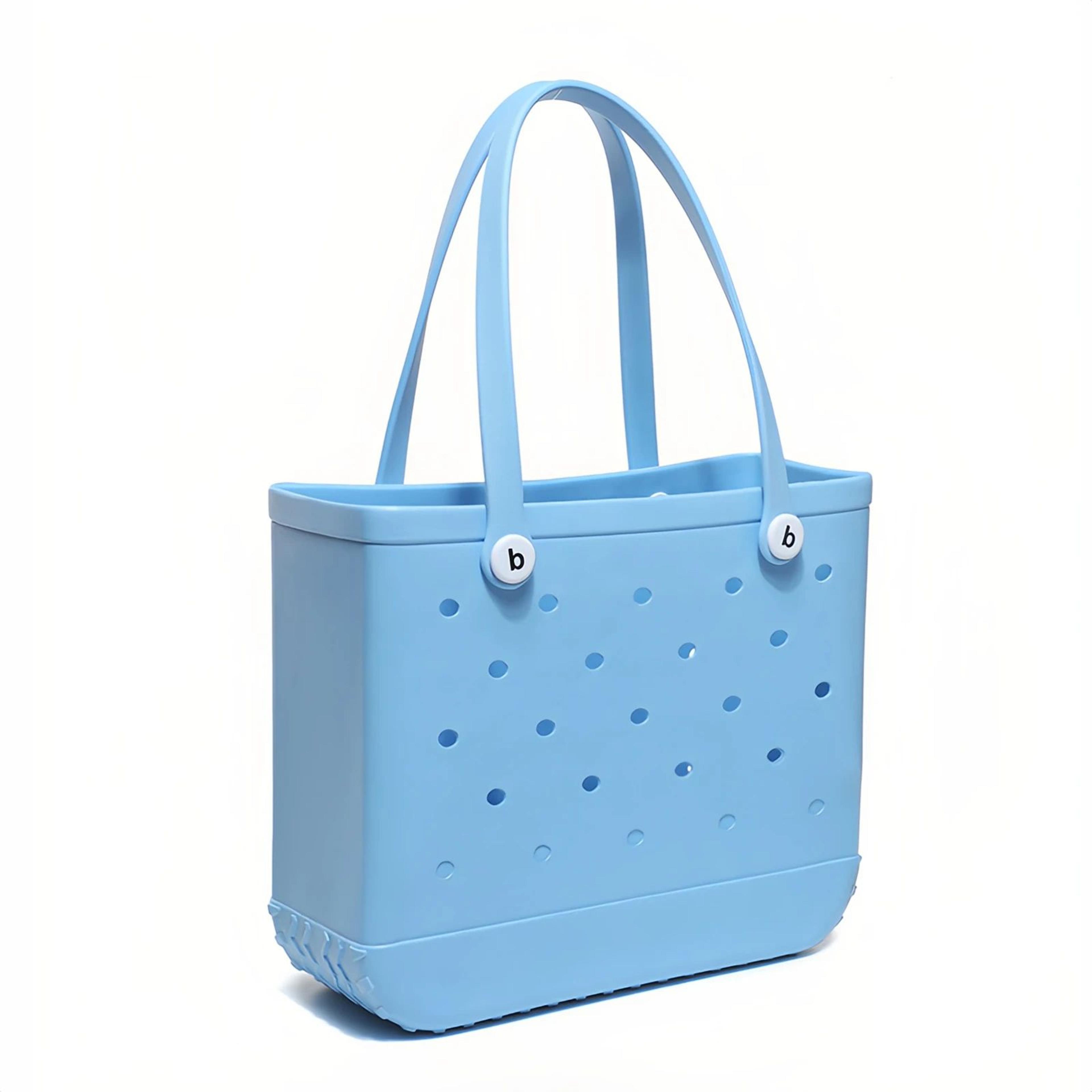 Lightweight Beach Grid Tote Bag 11