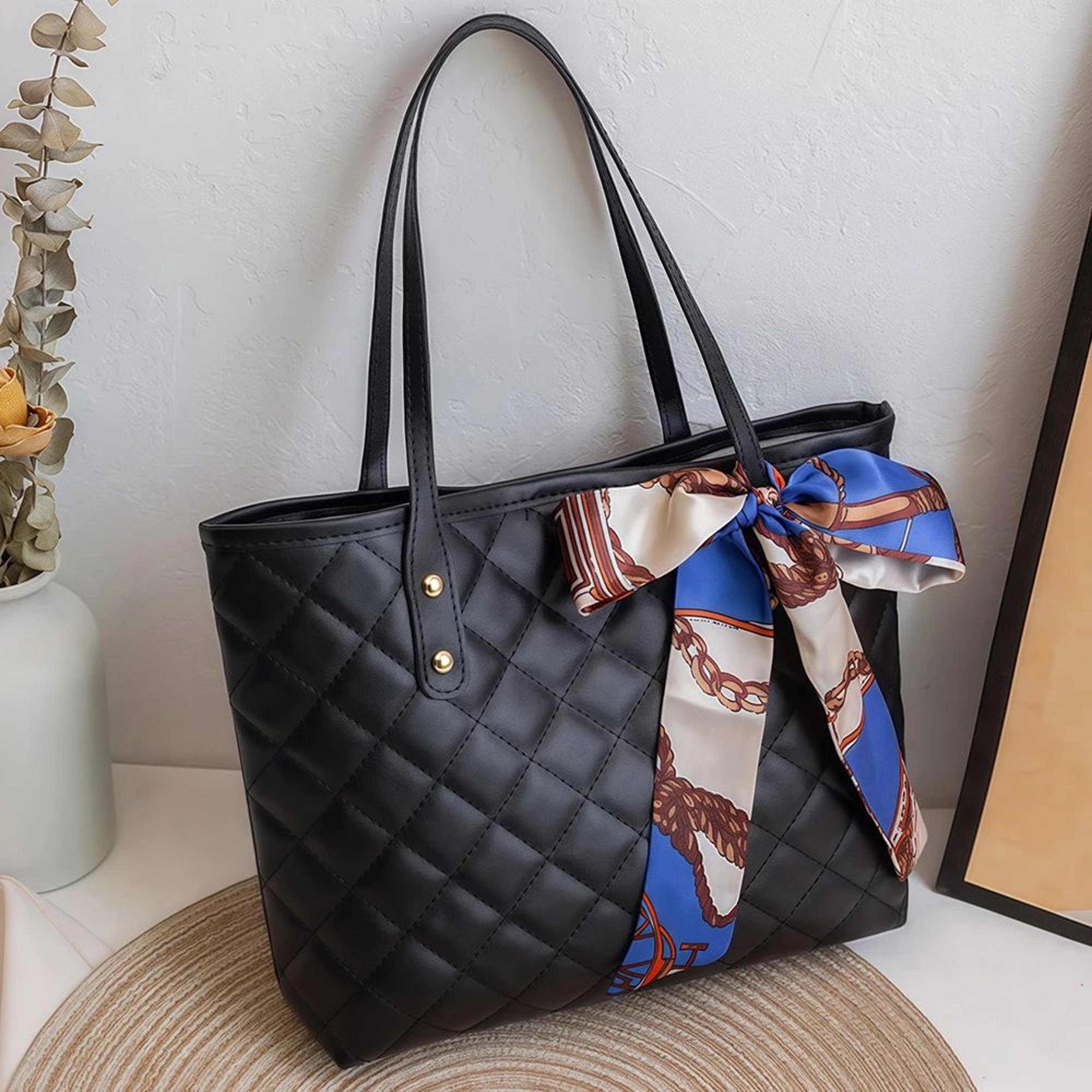 Large Capacity Silk Scarf Handbag 9