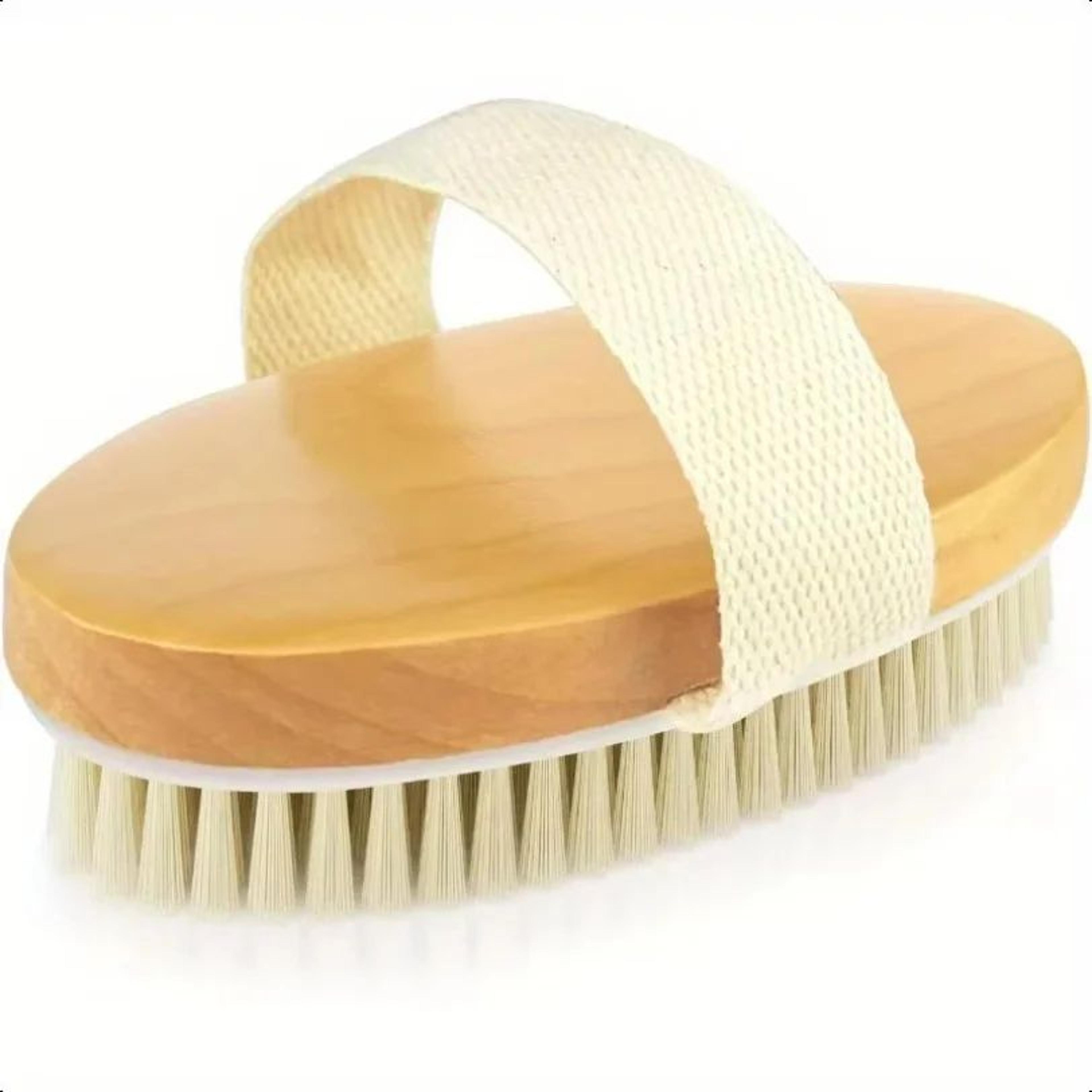 2 In 1 Natural Bristle Body Brush 4