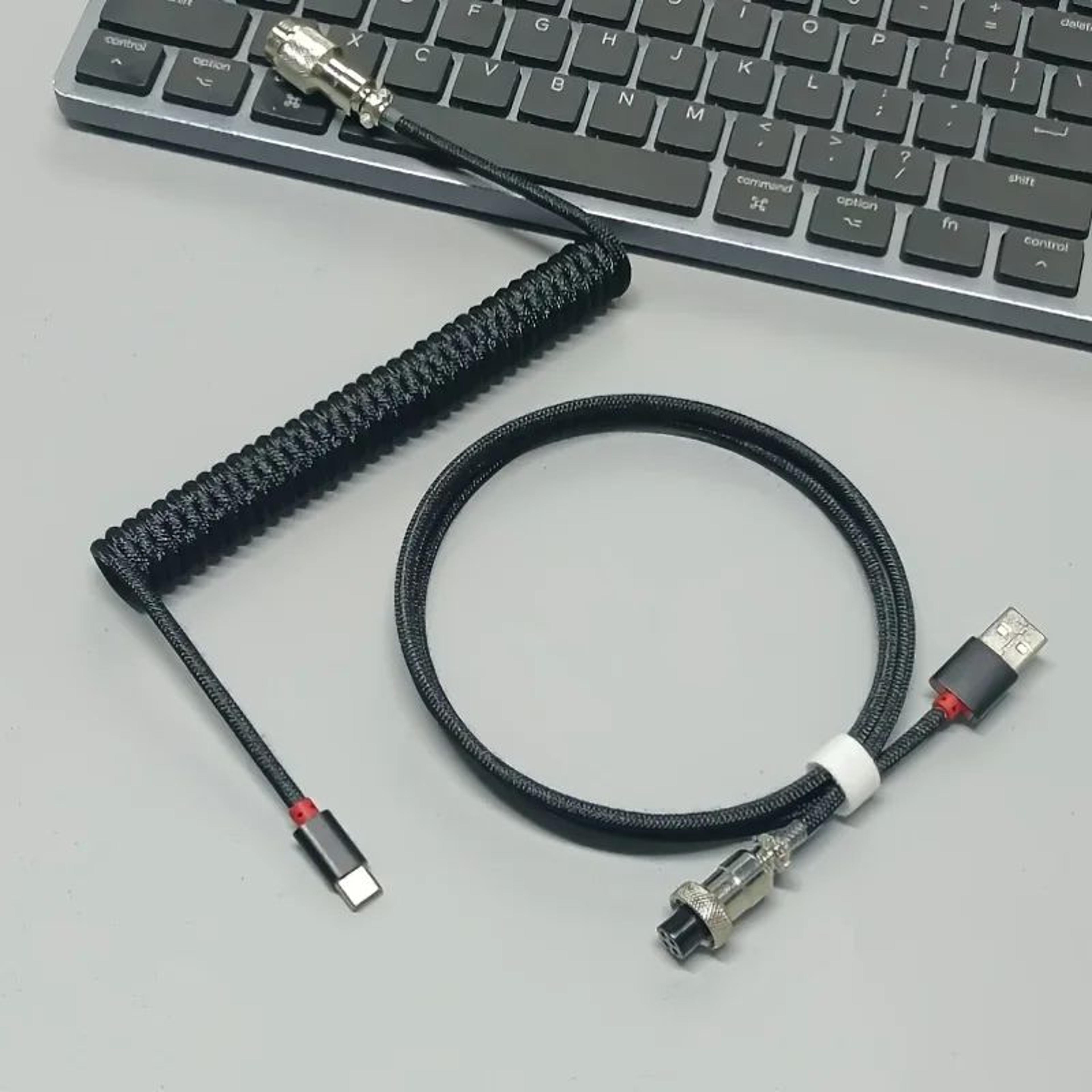 Coiled Mechanical Keyboard Gaming Cable 2