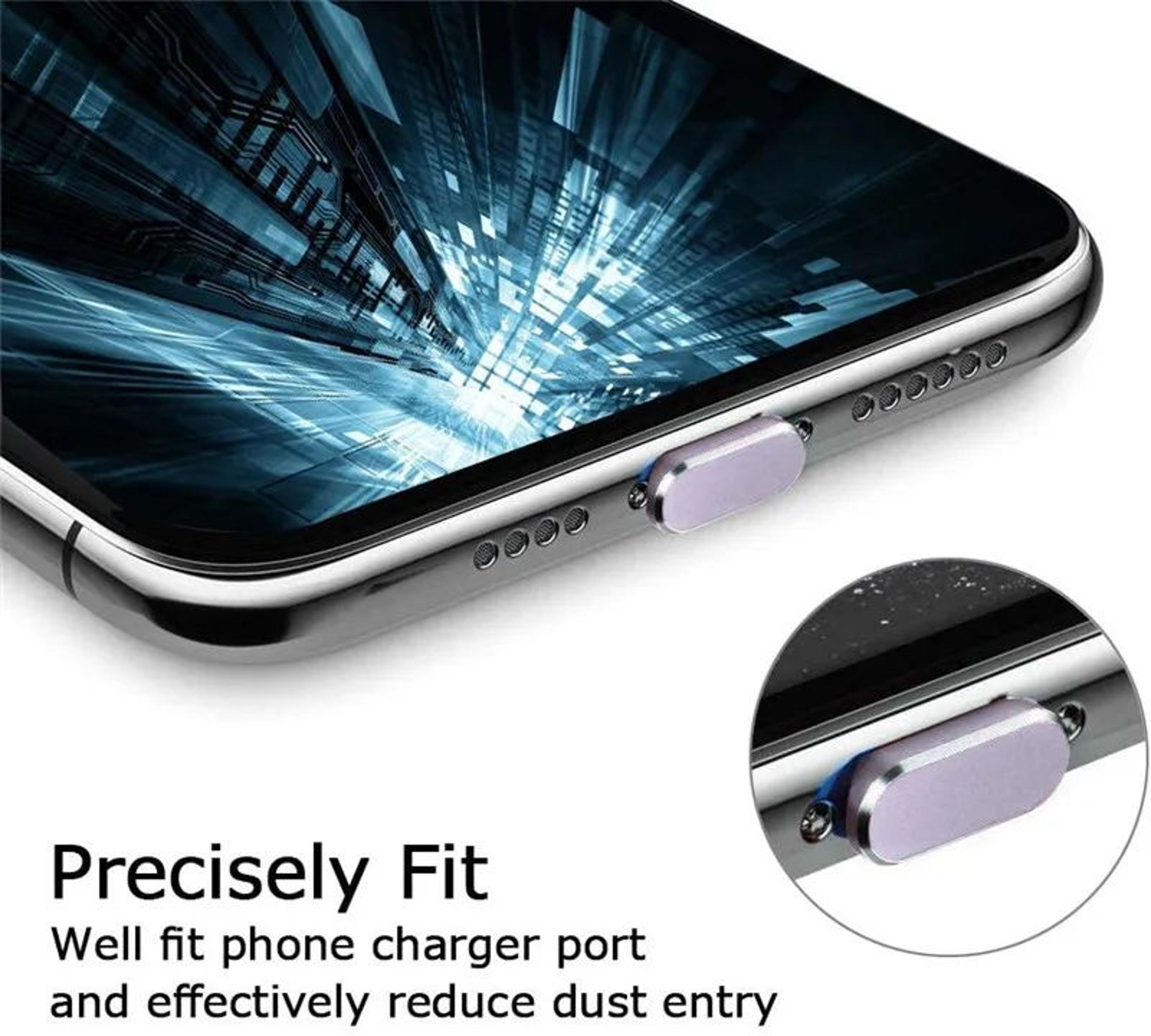 Metal Charging Port Dust Plug For IPhone 7