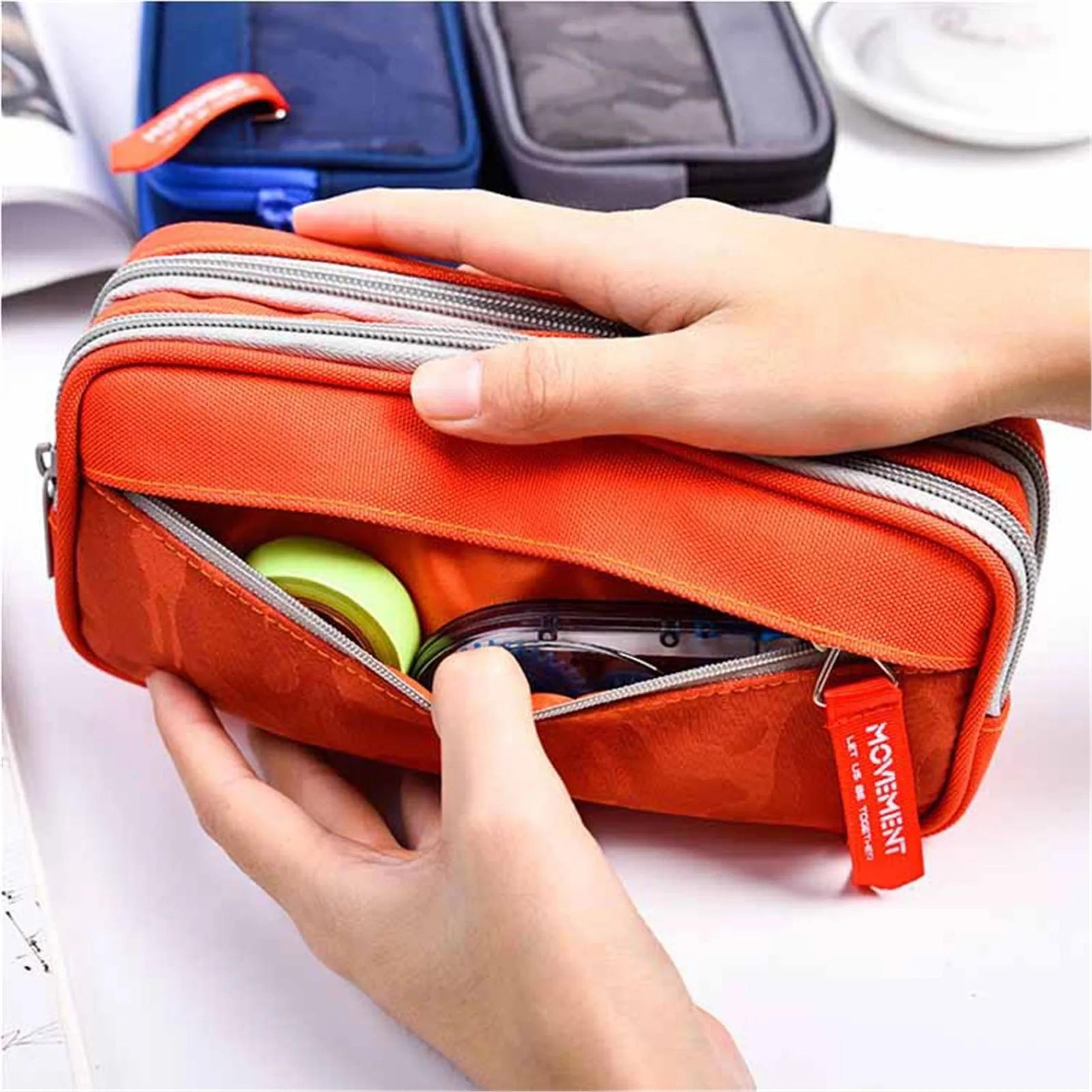 Multi Layer Zipper Pencil Case 2