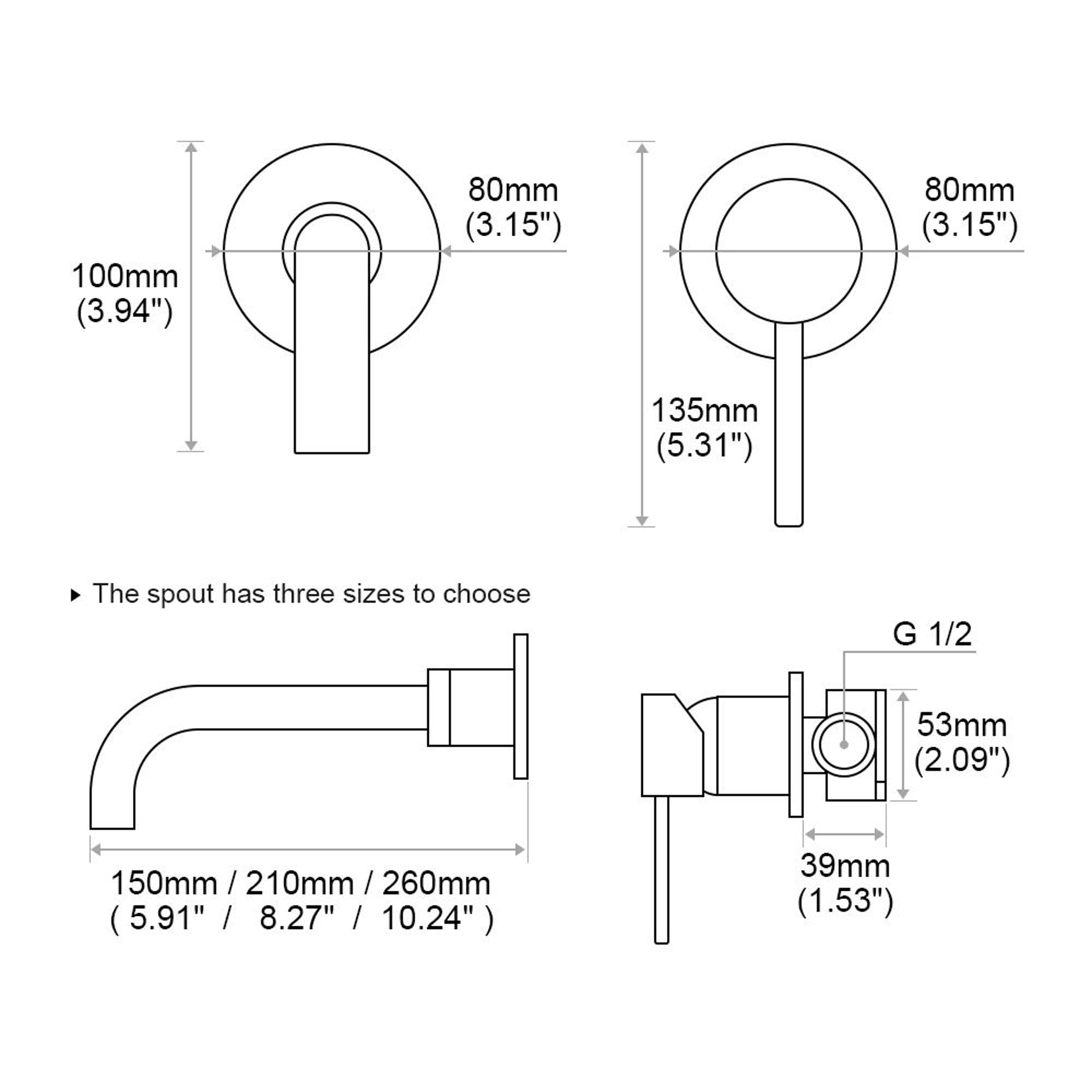 Rose Gold Brass Bathroom Faucet 2