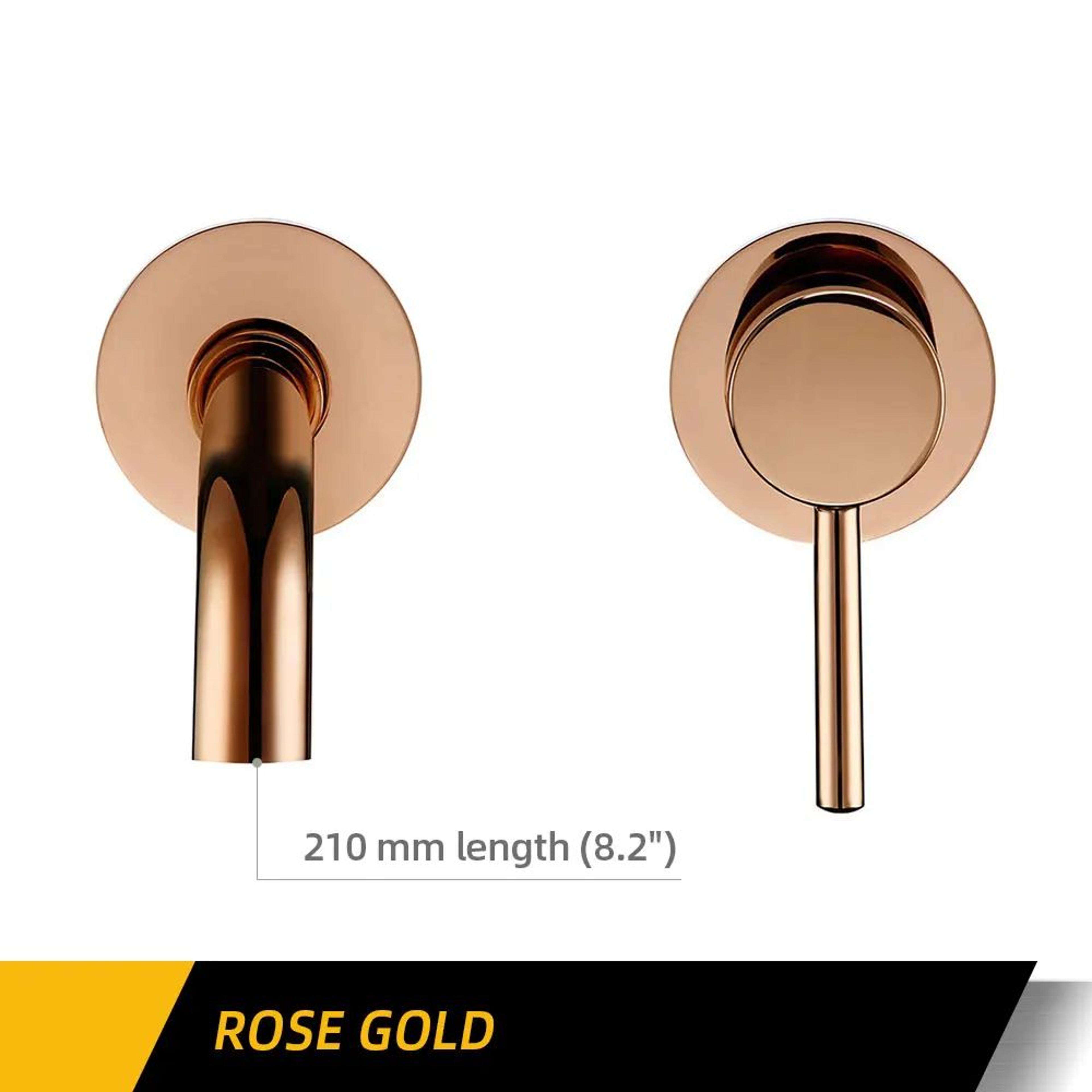 Rose Gold Brass Bathroom Faucet 13