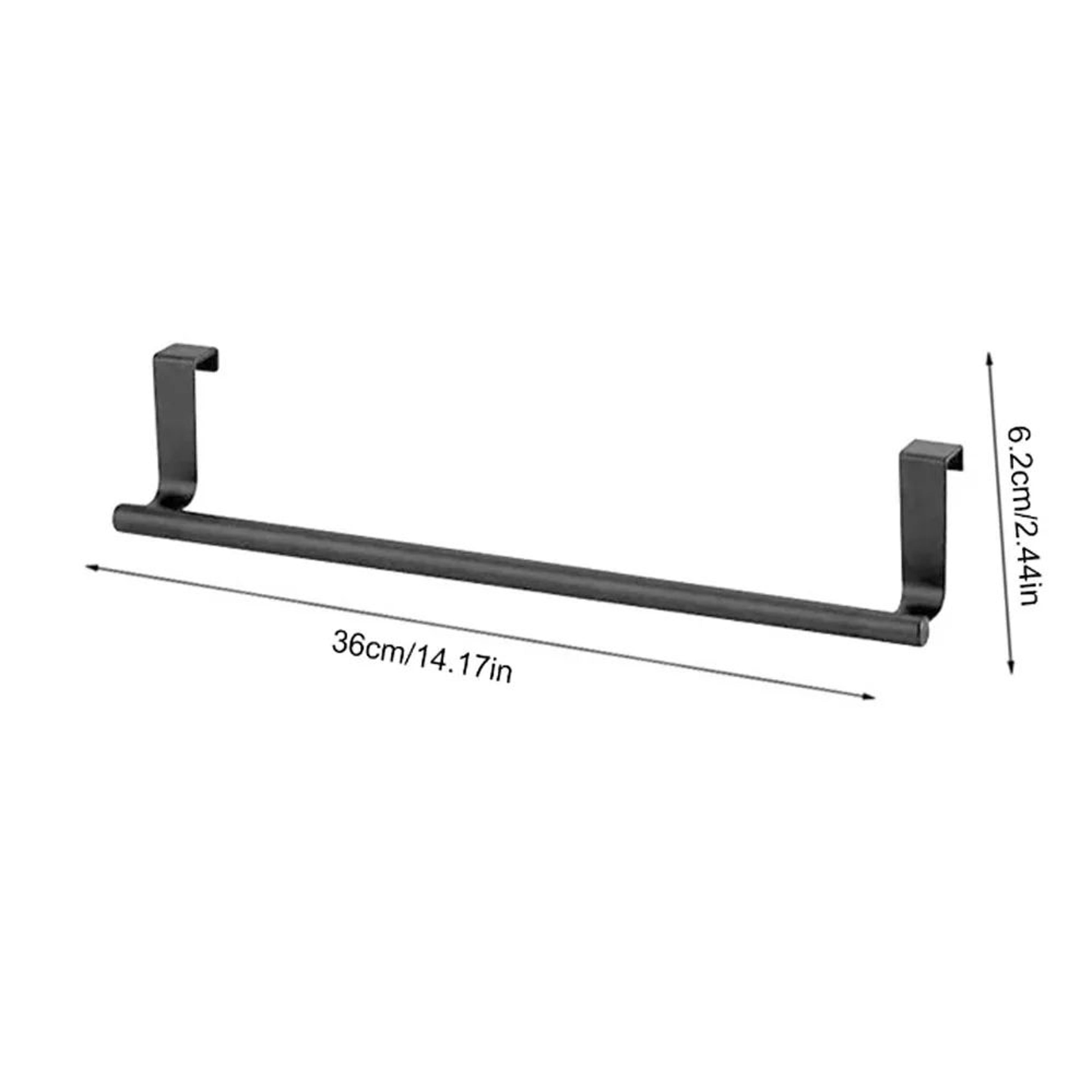 Black No Drill Towel Rack 2