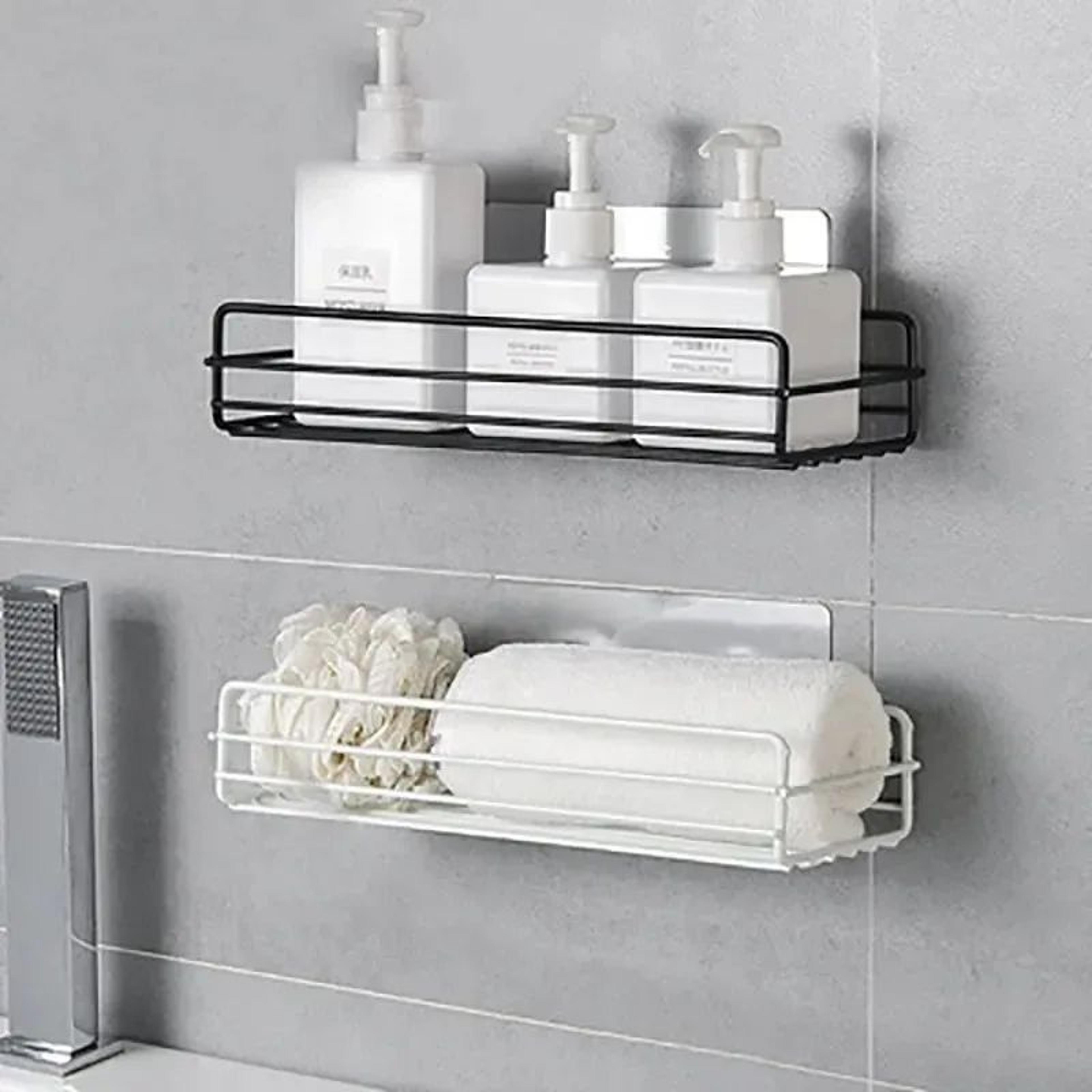 No Drill Bathroom Corner Shelf 3