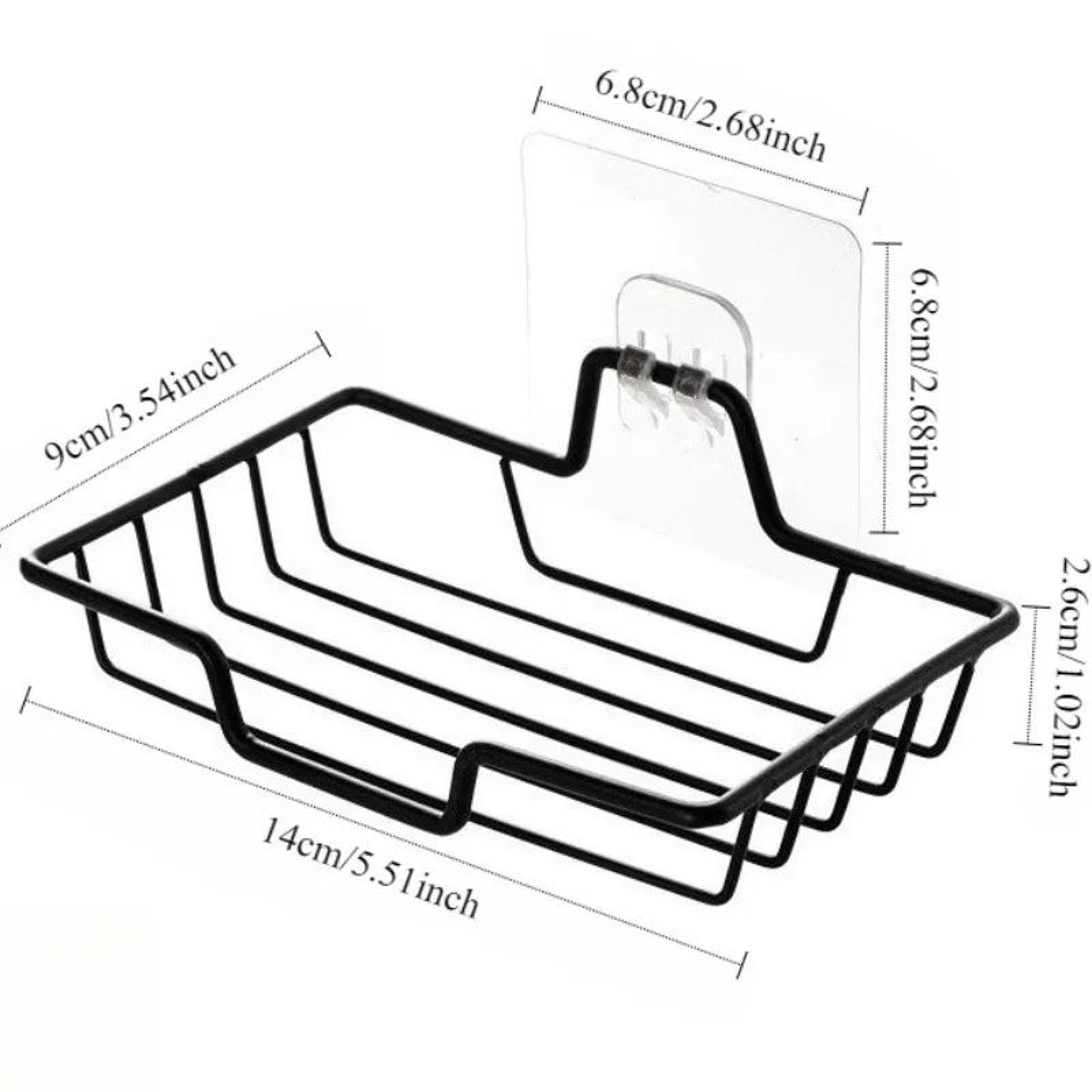 Stainless Steel Wall Mounted Soap Holder Holds 2 Soaps Holiday Gift For Halloween Christmas 4