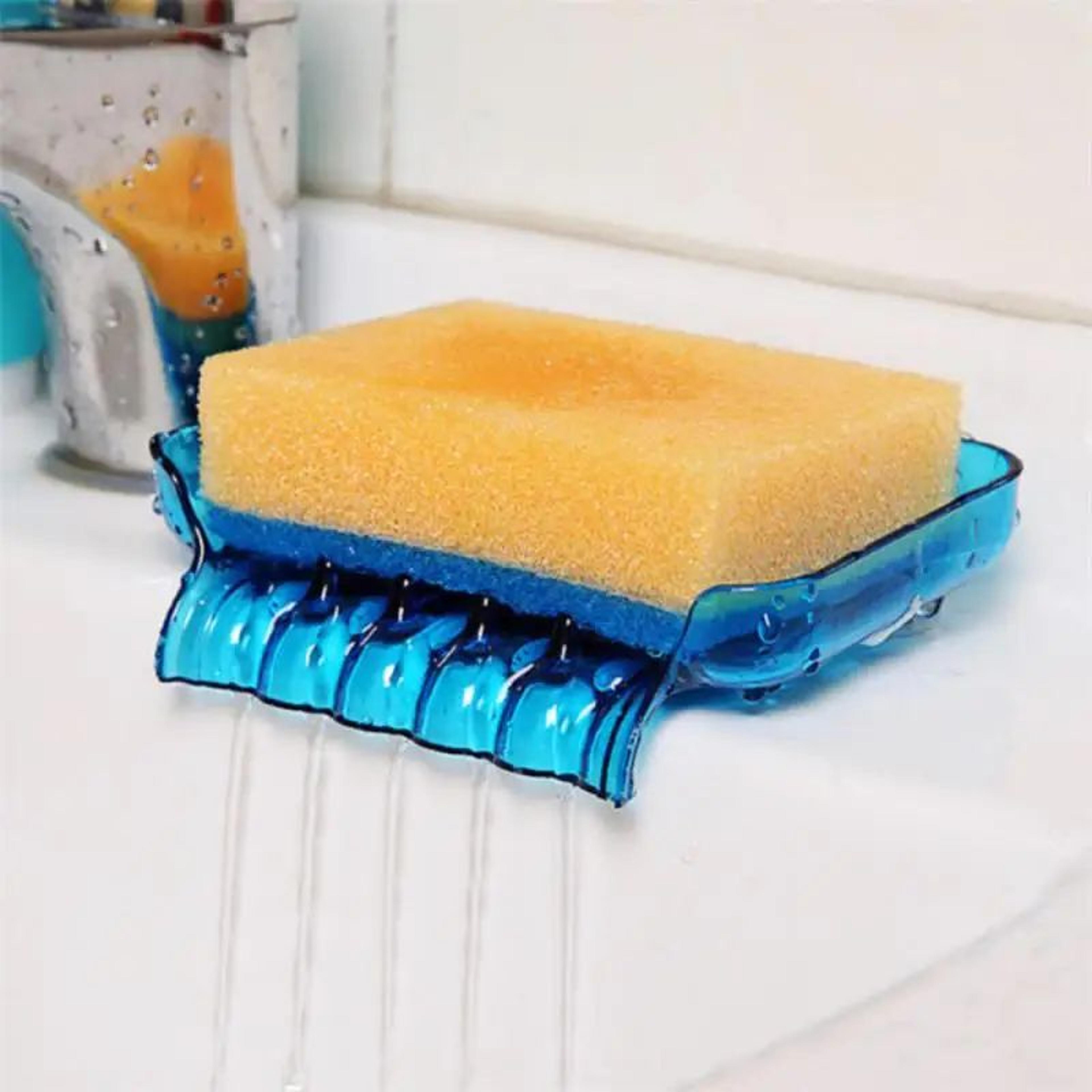 Colorful Waterfall Suction Soap  Sponge Holder 4