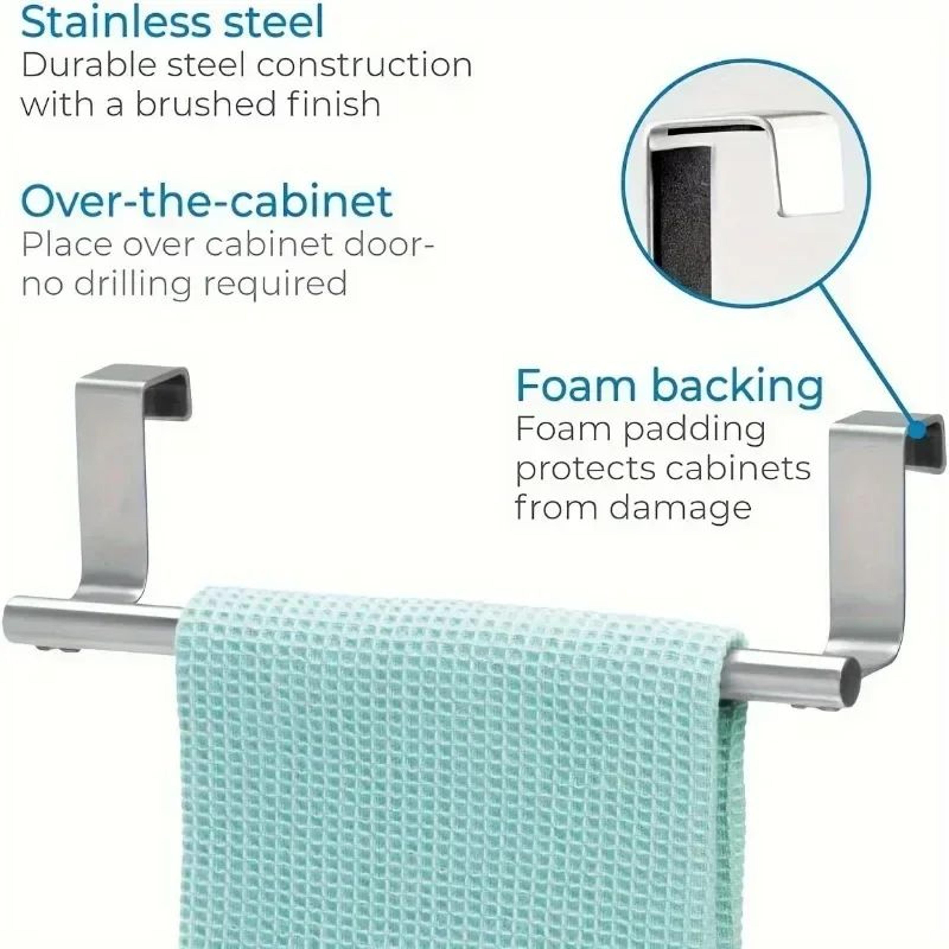 No Drill Stainless Steel Towel Rack 5