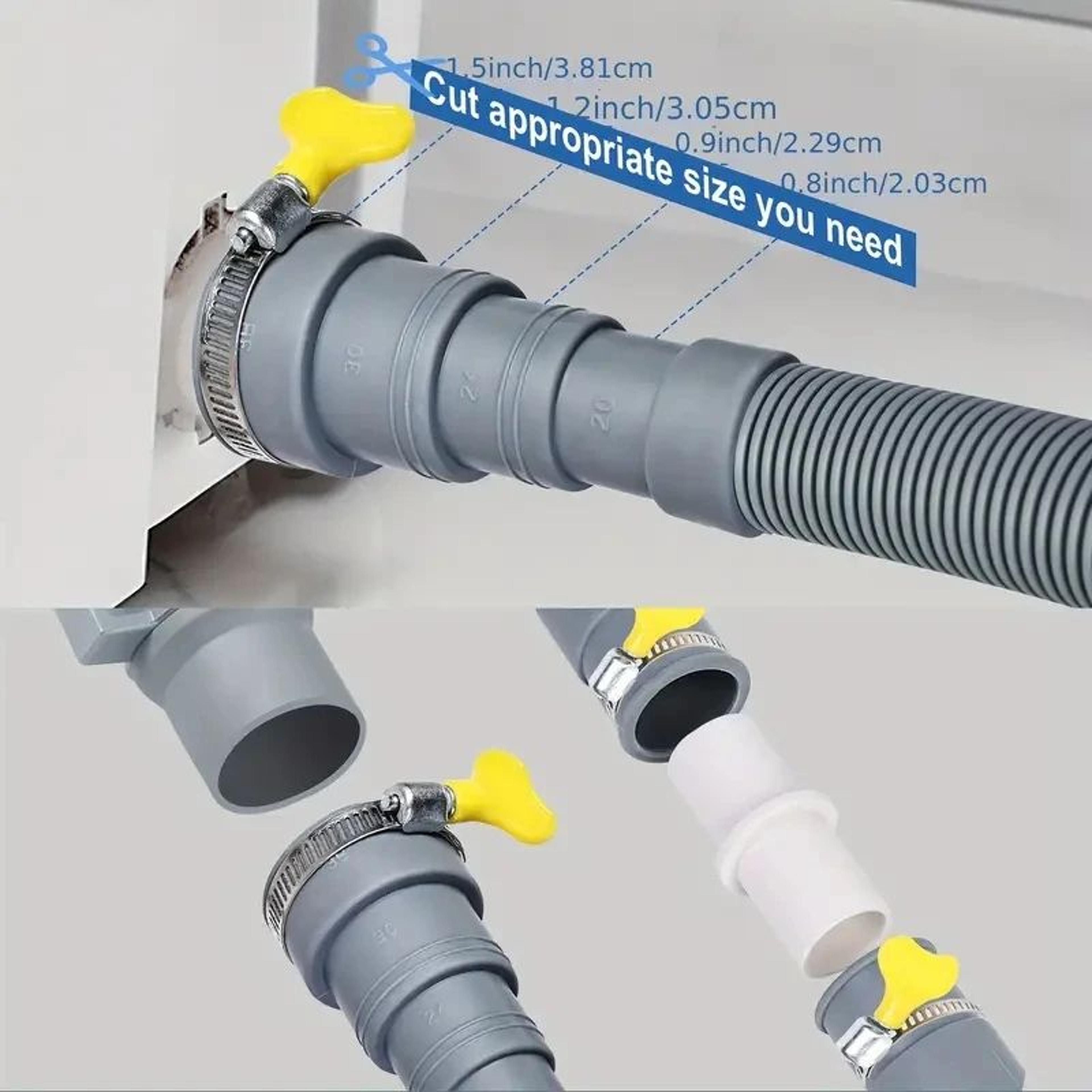 Flexible Washing Machine Drain Hose Extension 1