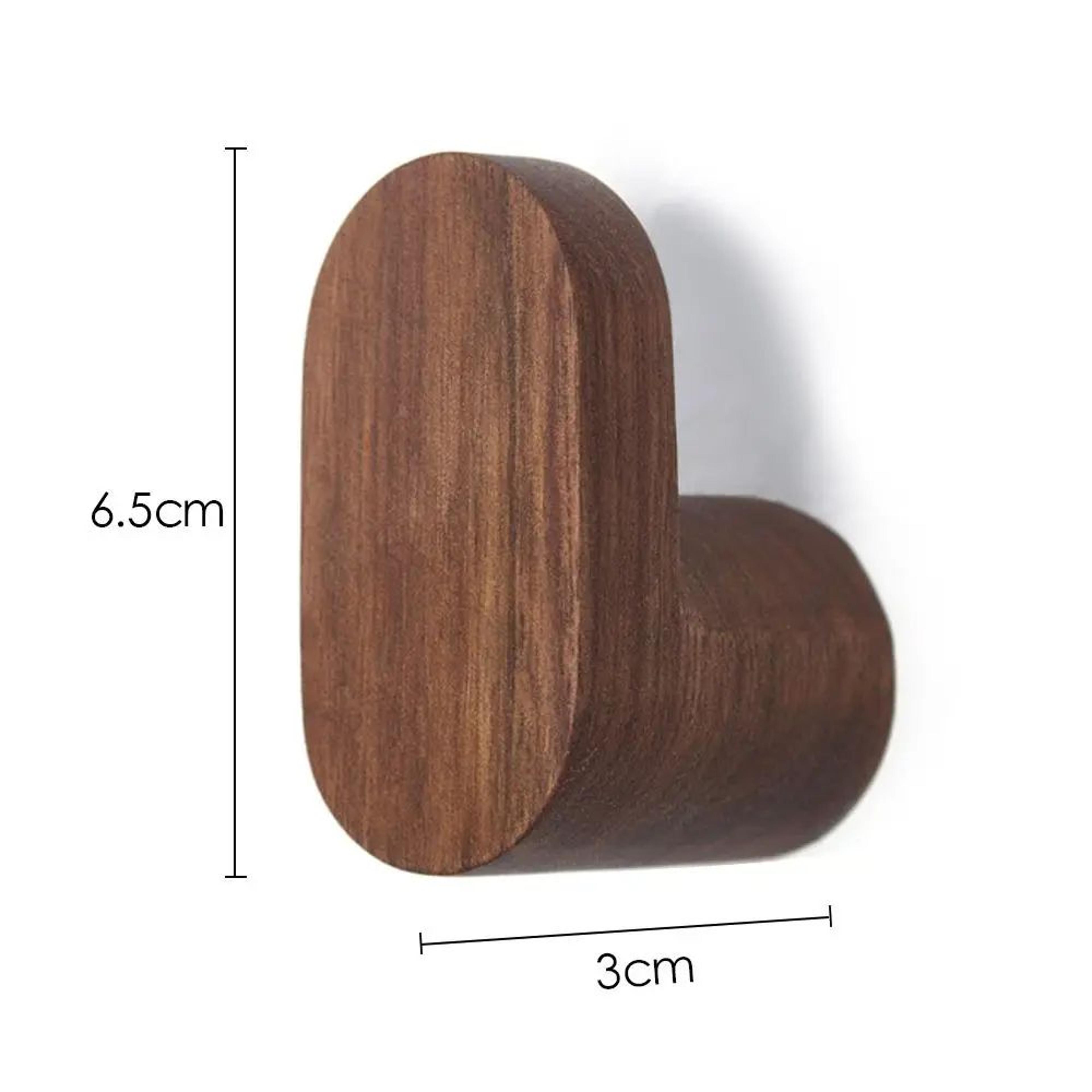 Wooden WallMounted Hook Organizer 5