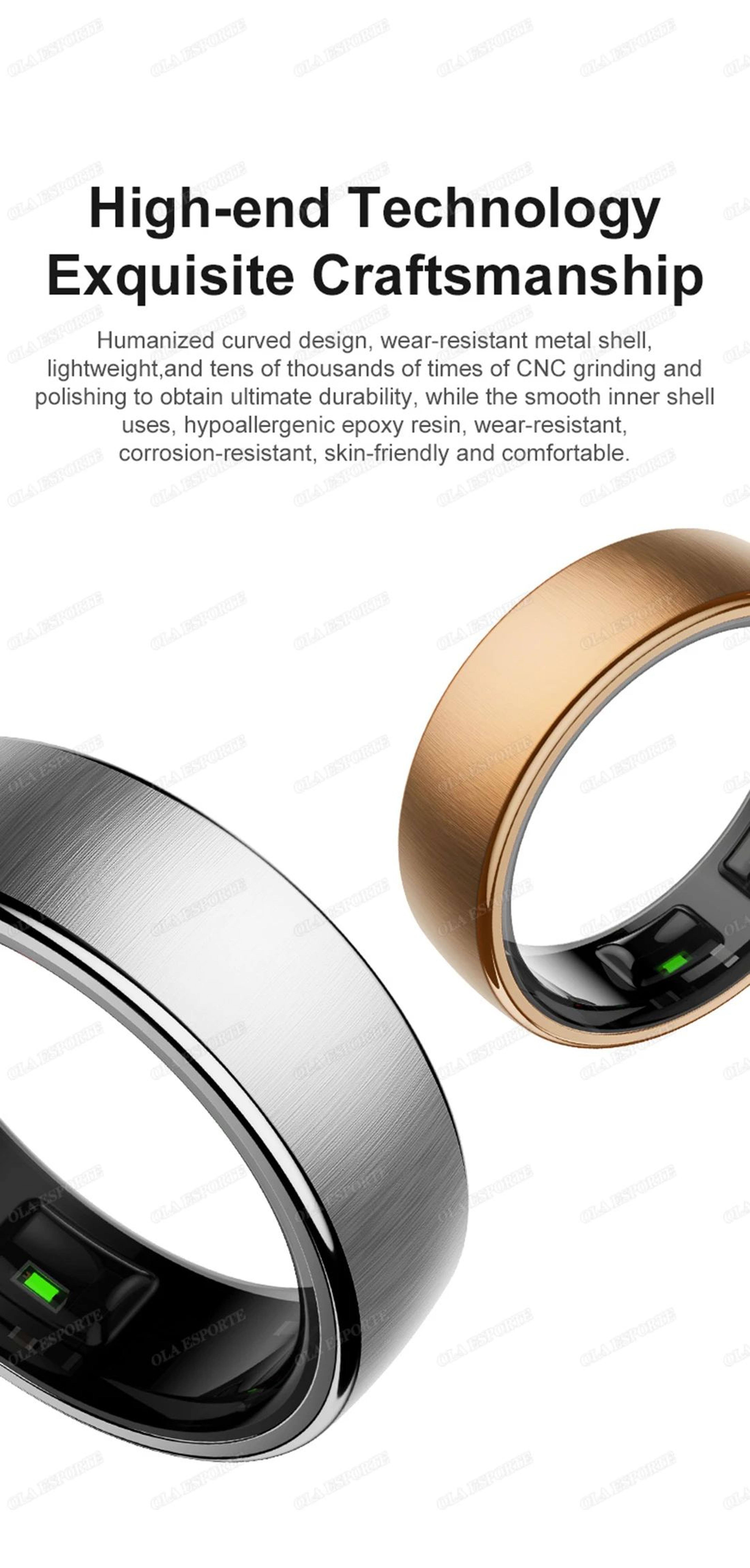 Waterproof Smart Health Ring 8