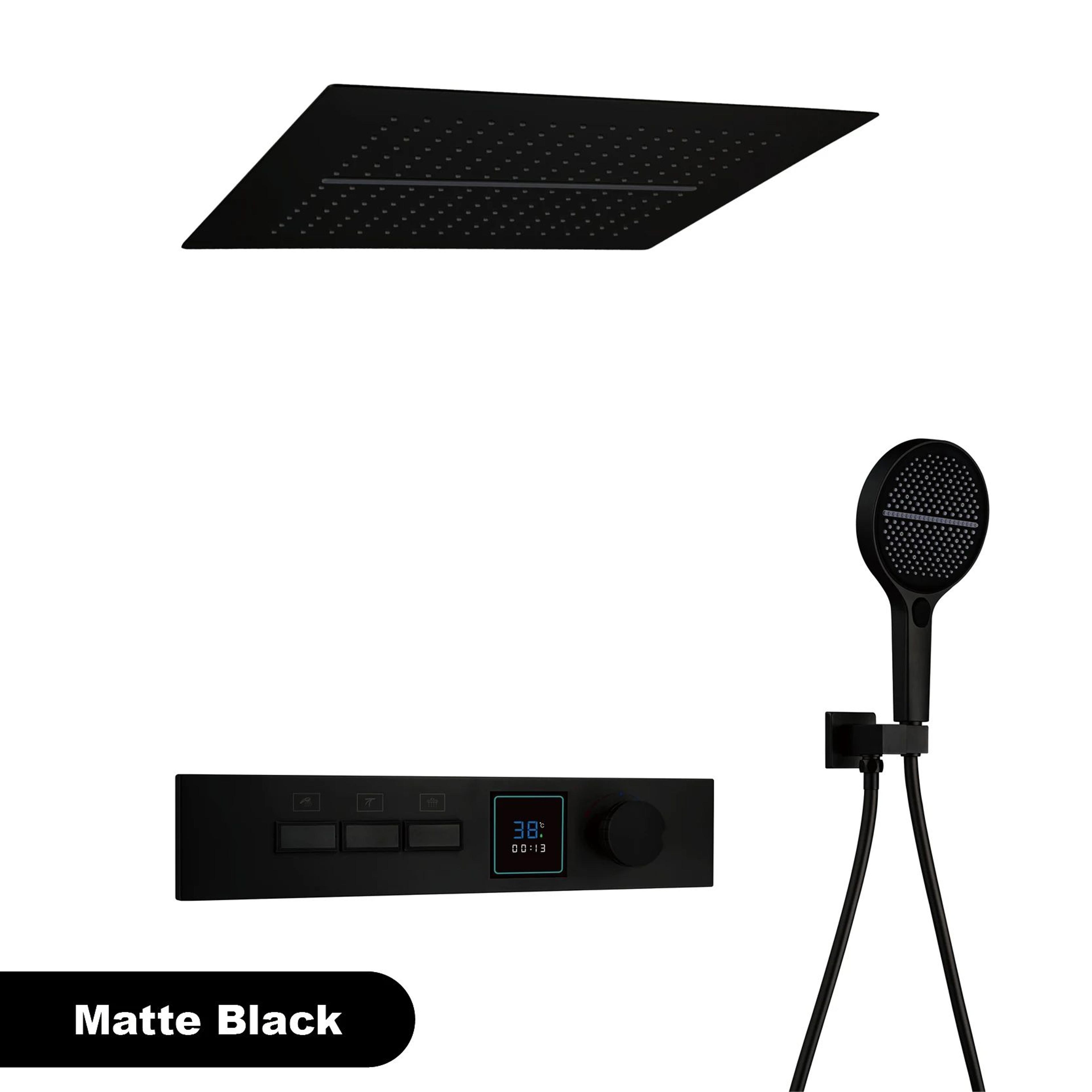 Luxury LED Rainfall Shower System 7
