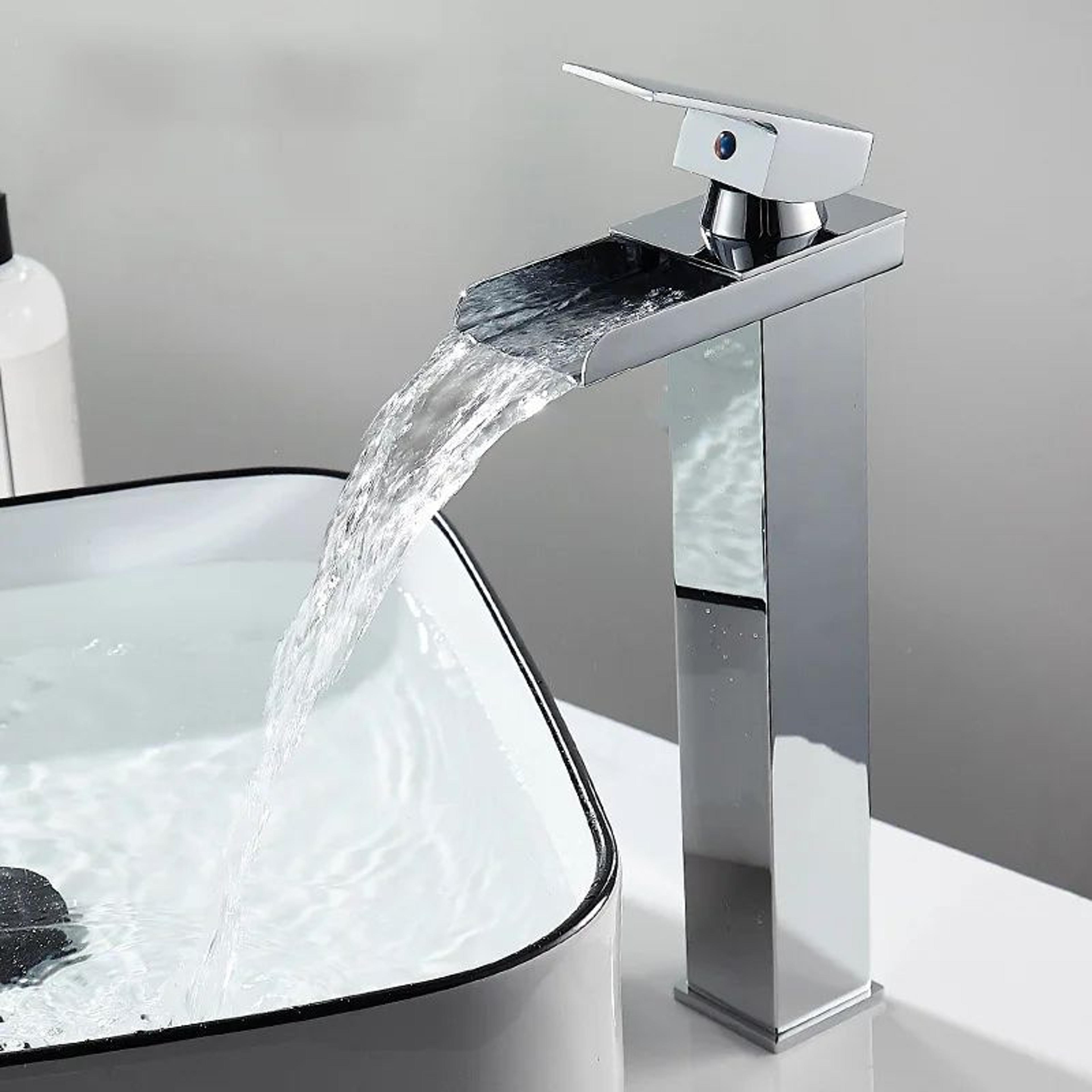 Stainless Steel Waterfall Basin Faucet 7