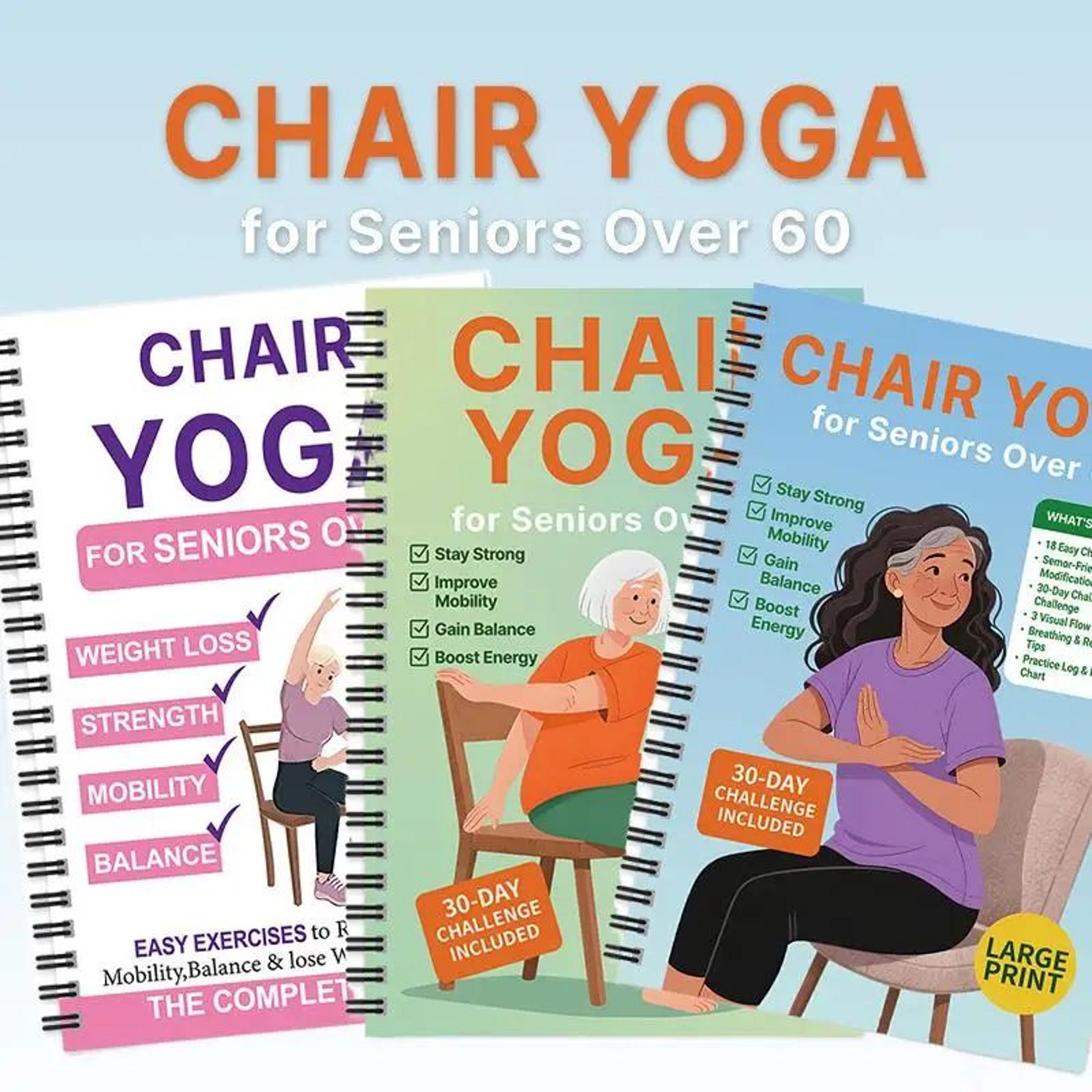 Chair Yoga Exercise Book For Seniors 1