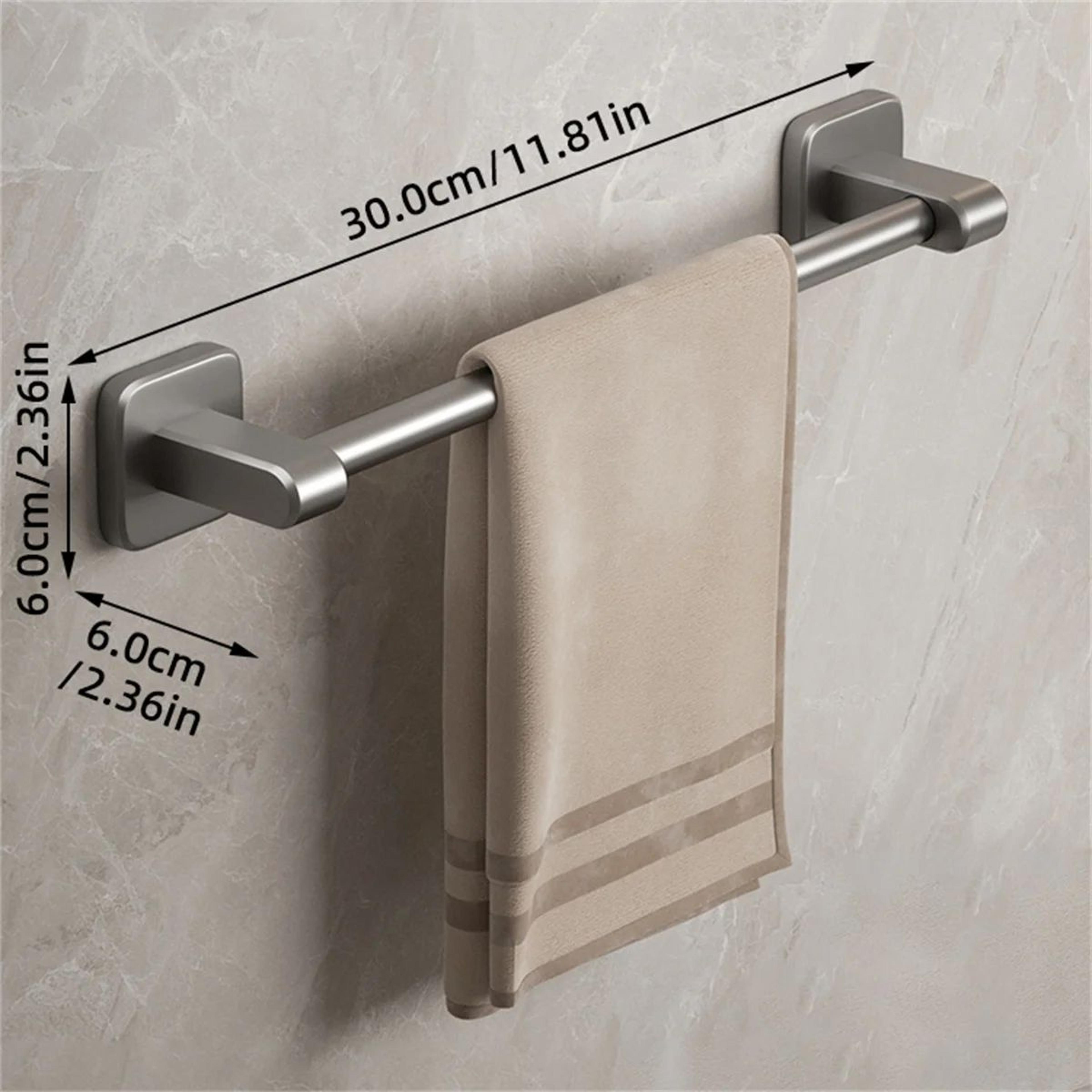 Wall Mounted No Drill Bathroom Towel Rack 13
