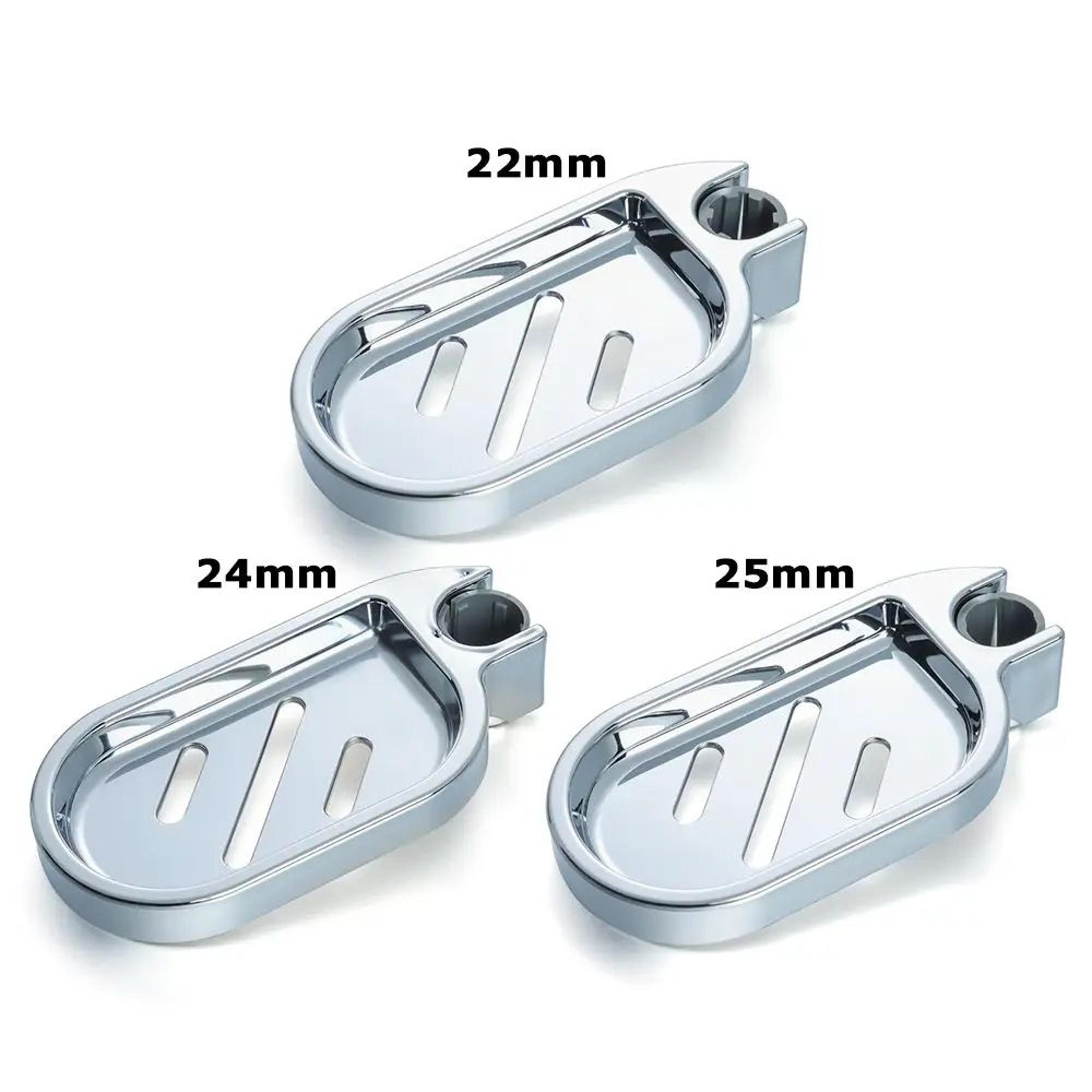 Adjustable Shower Rail Soap Dish Holder 5