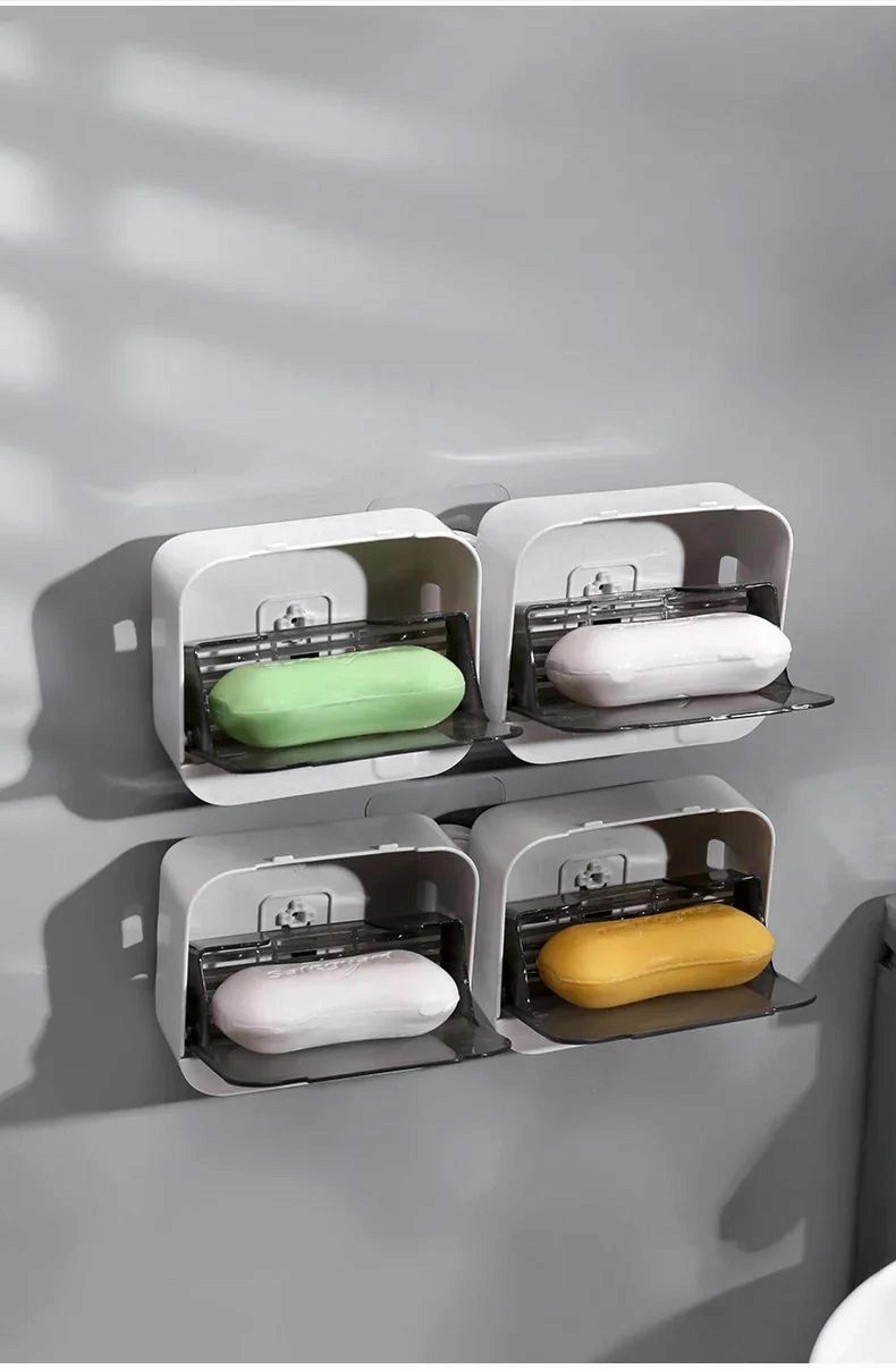 Wall Mounted Flip Lid Soap Holder 7