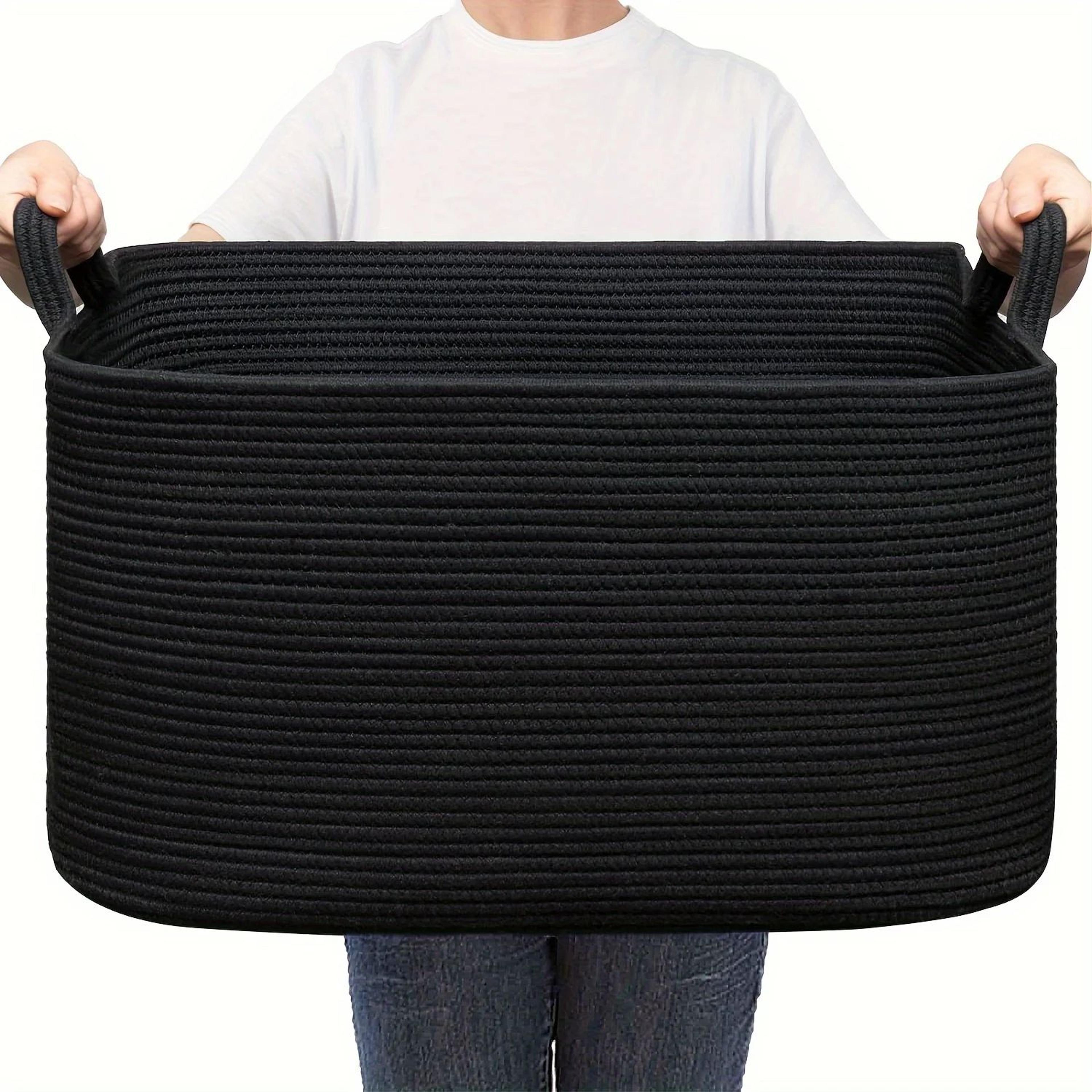 Large Woven Cotton Storage Basket 2