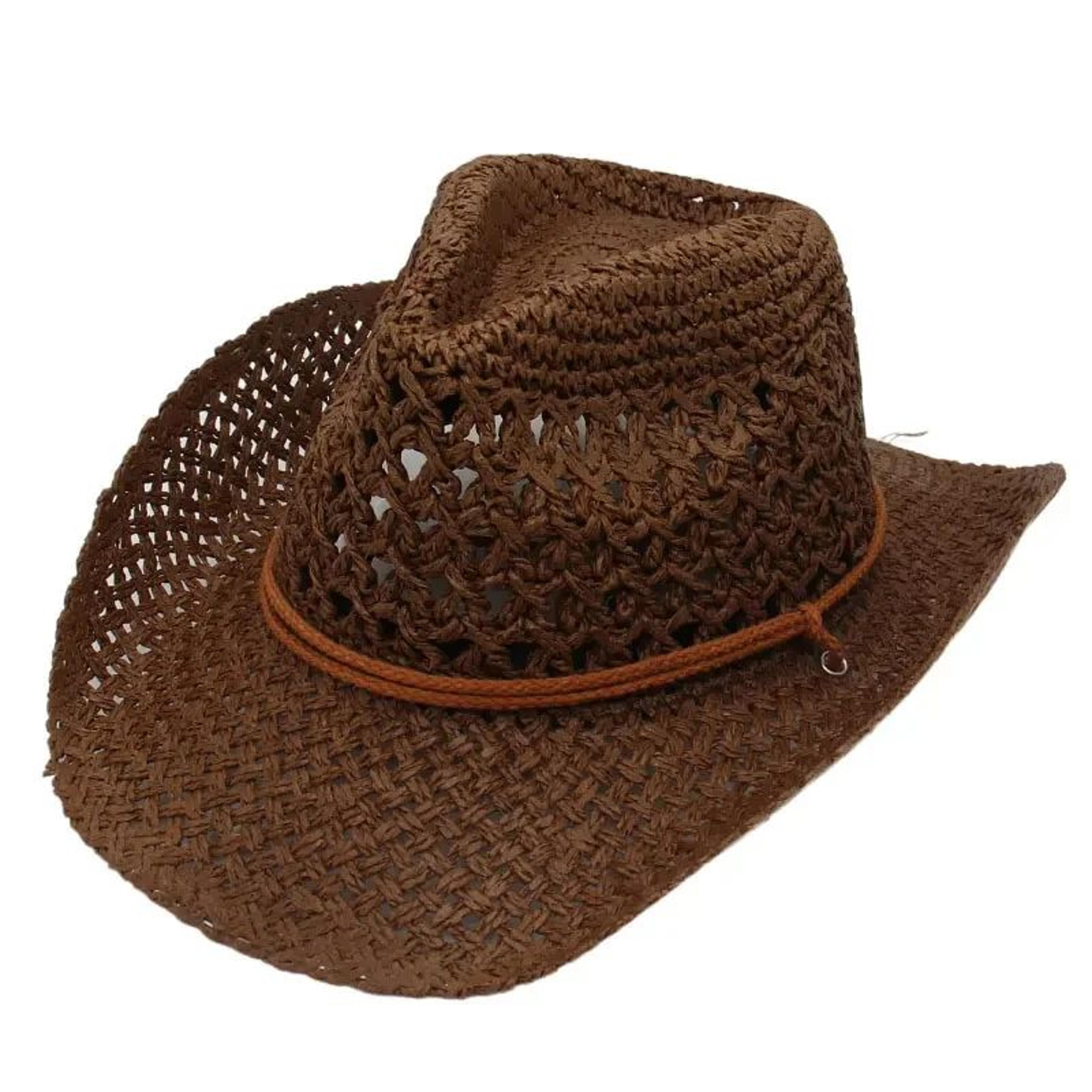 Women Straw Western Cowboy Sun Hat 2