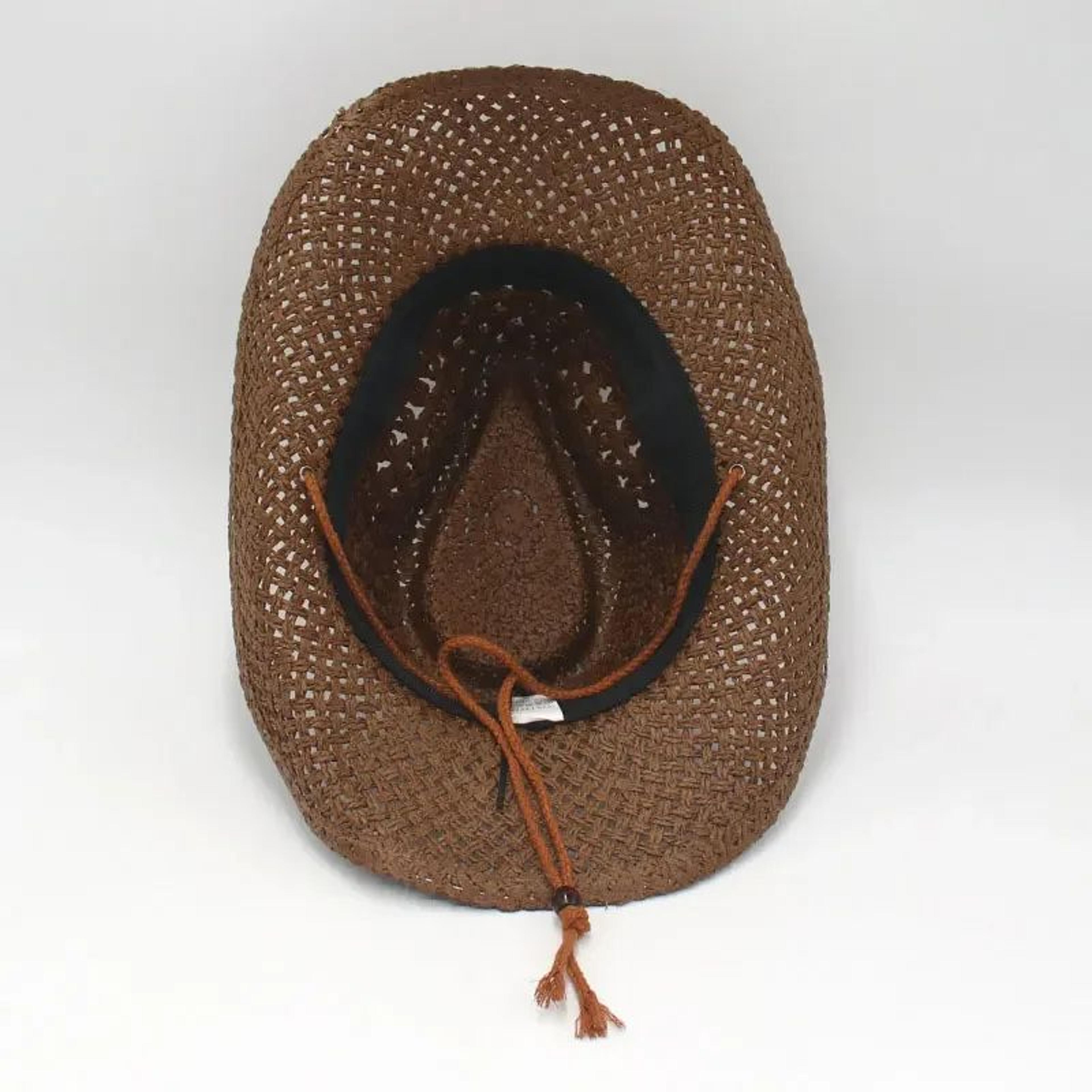 Women Straw Western Cowboy Sun Hat 3