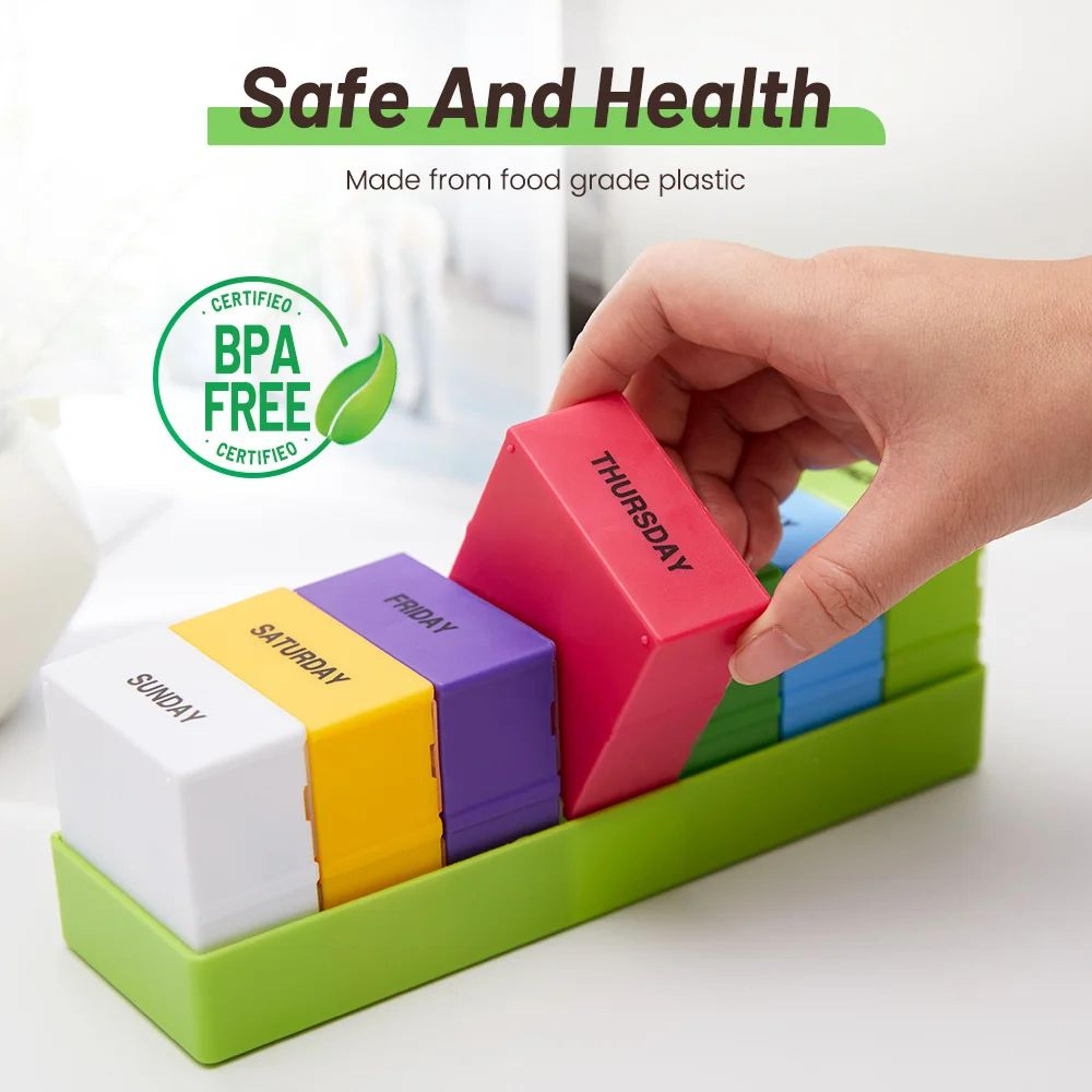 Rainbow 7 Day Pill Organizer Box 0