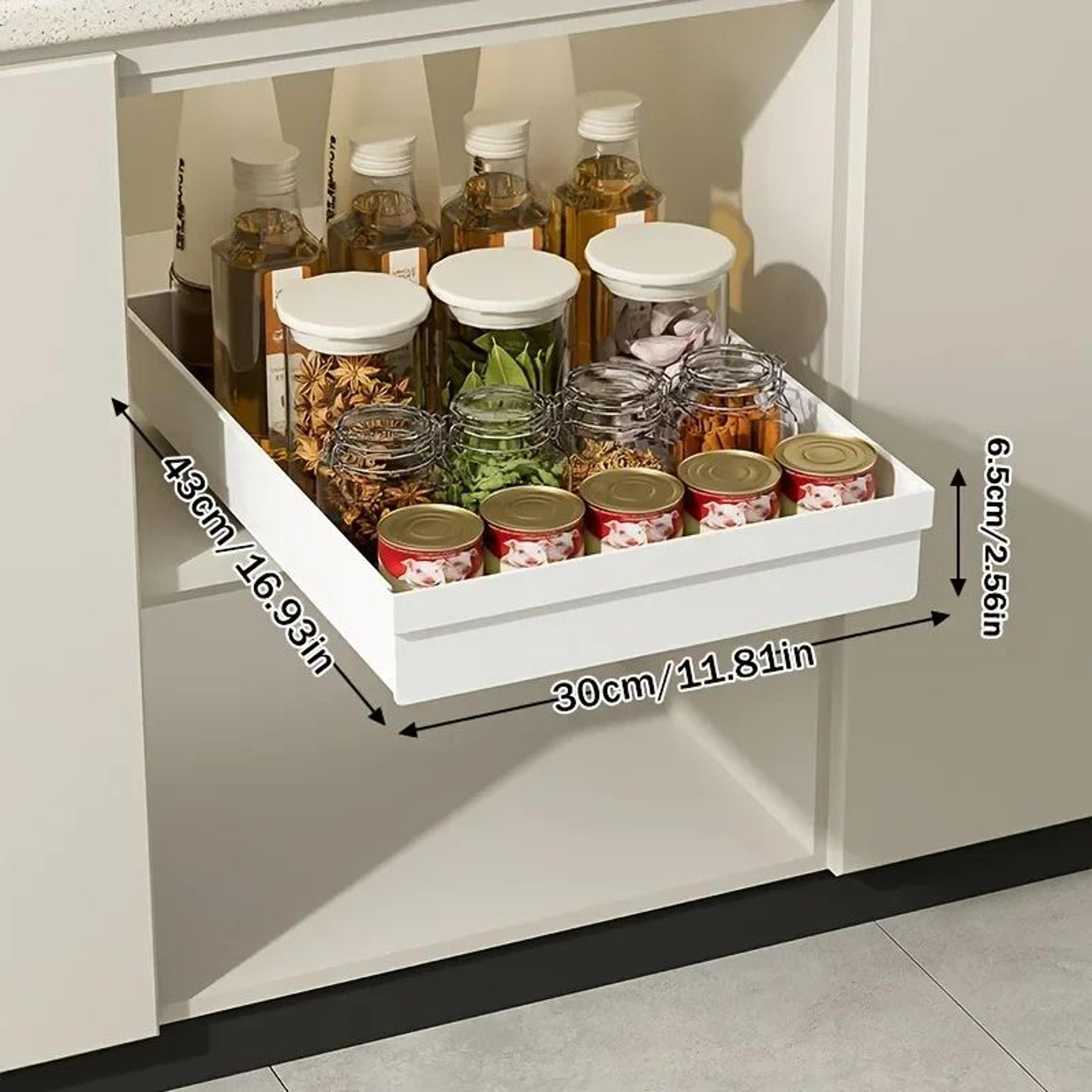 No Drill Slide Out Cabinet Organizer 10