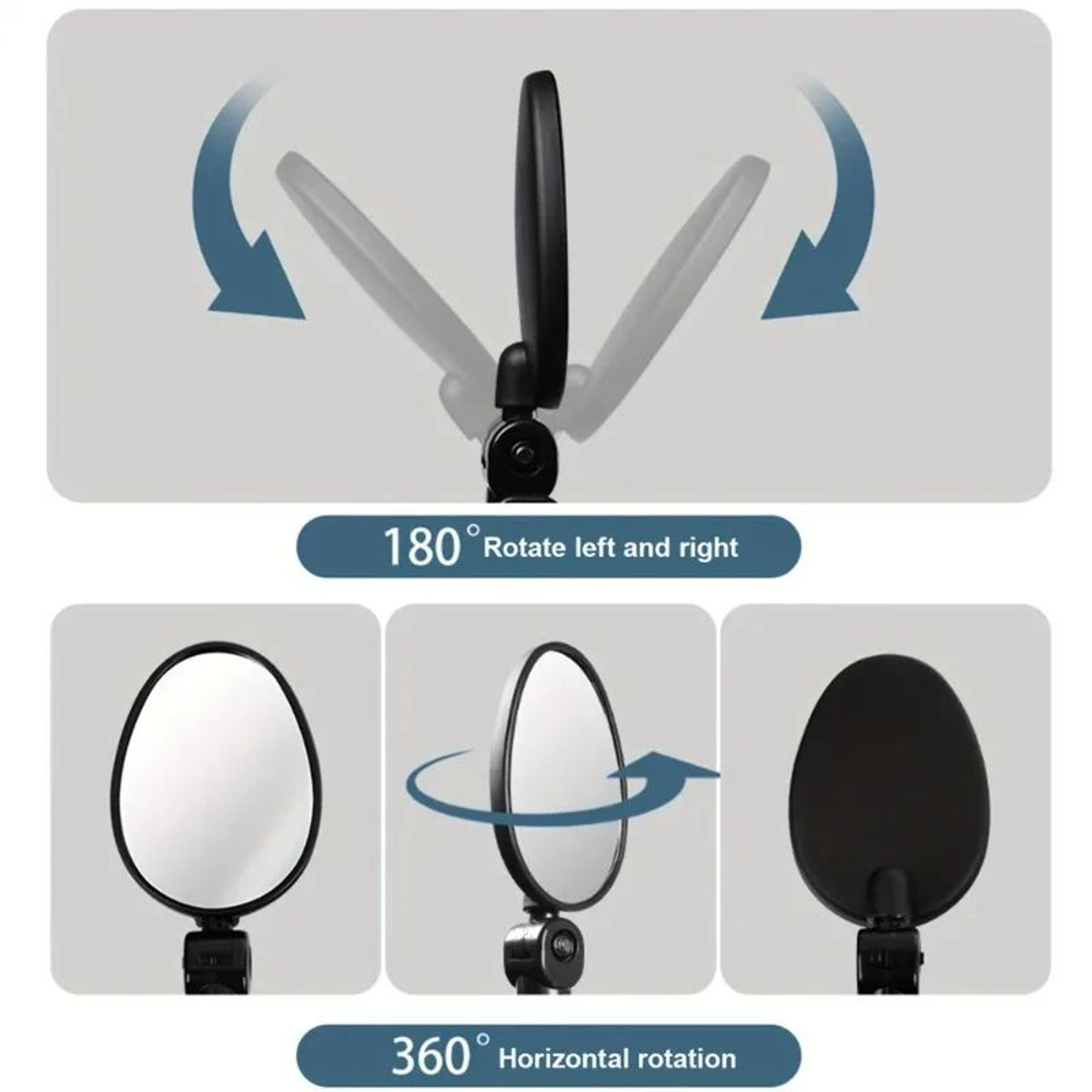 360 Rotatable Bike Rearview Mirror Set 3