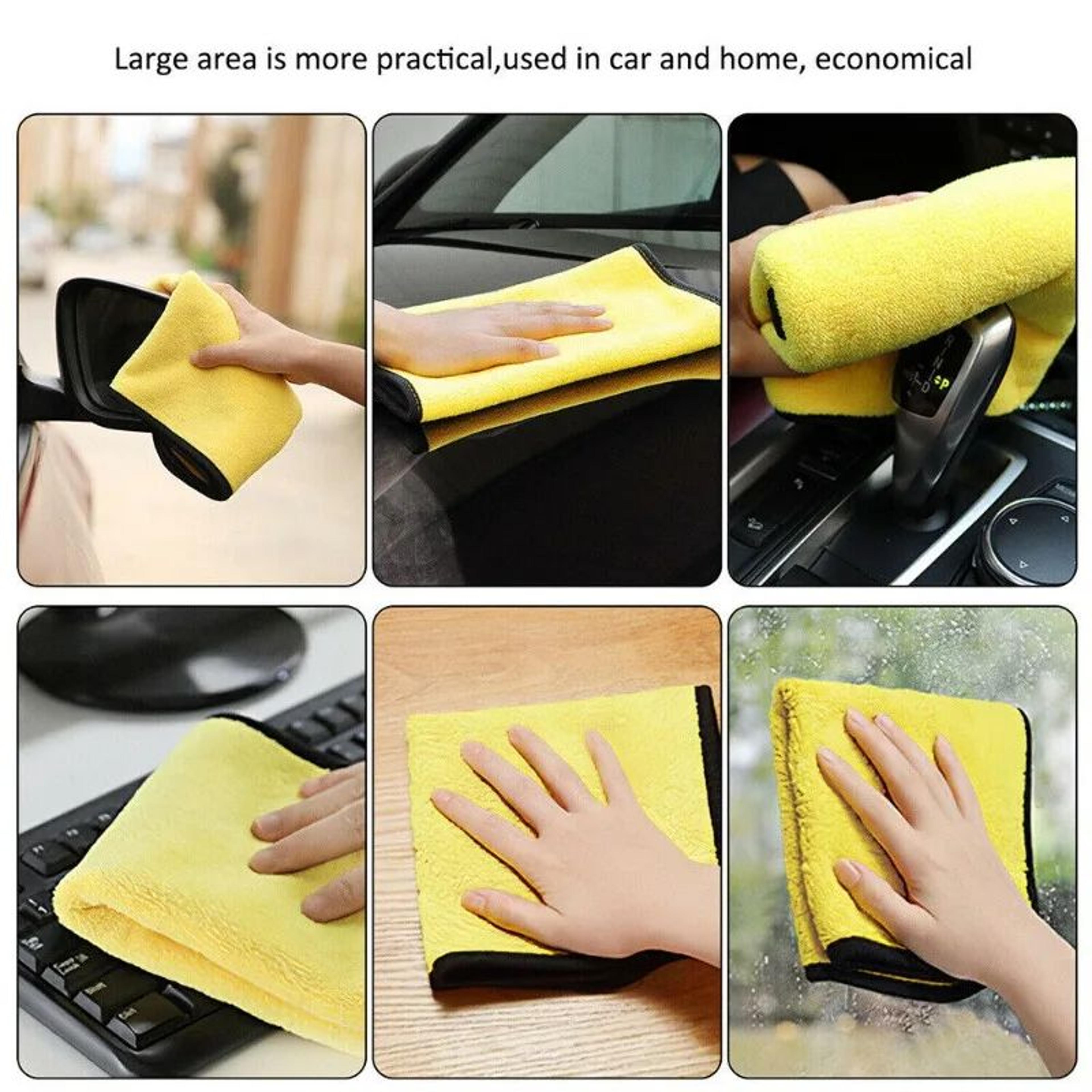 Microfiber Car Cleaning Towel Set 4