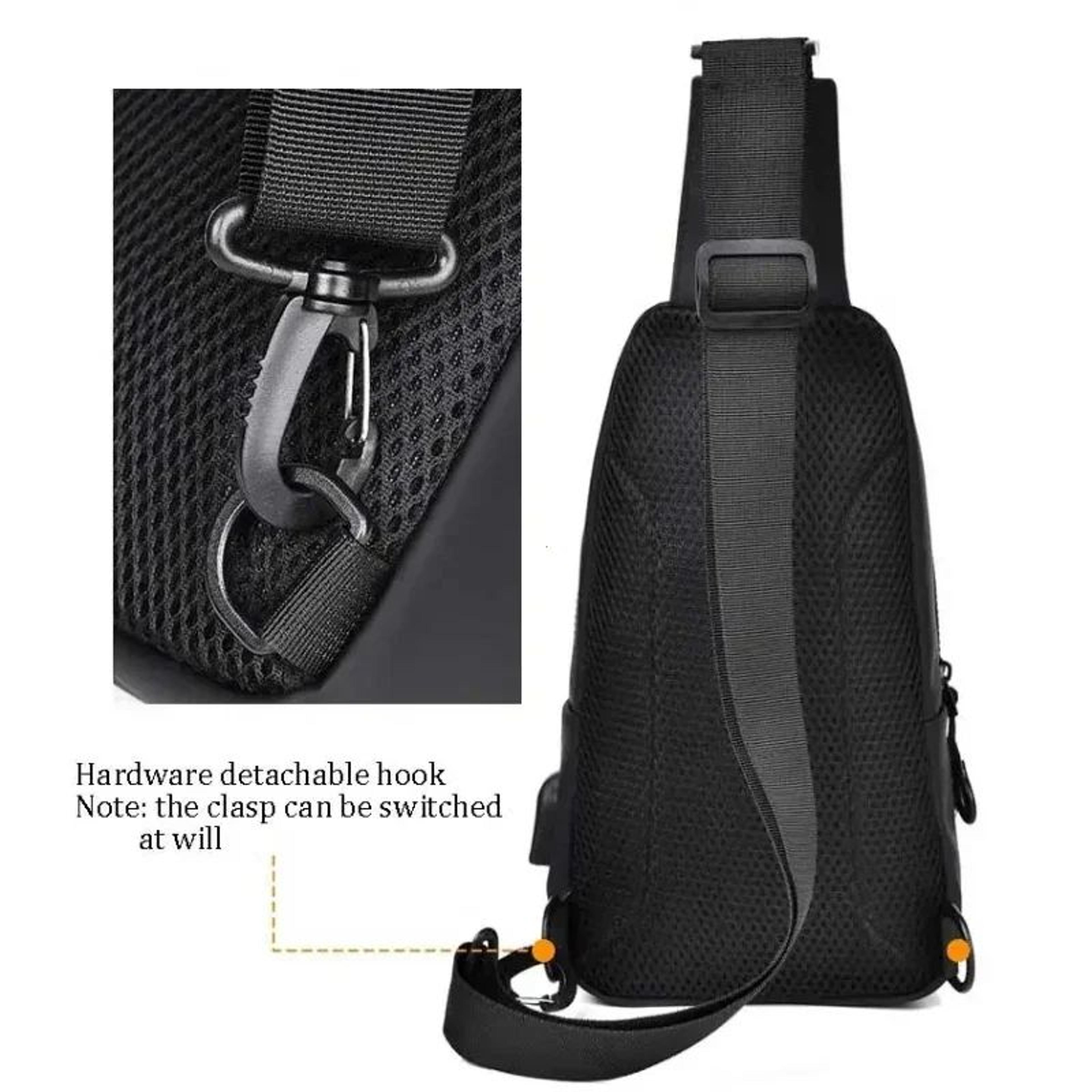 Men Nylon Crossbody Chest Bag 4