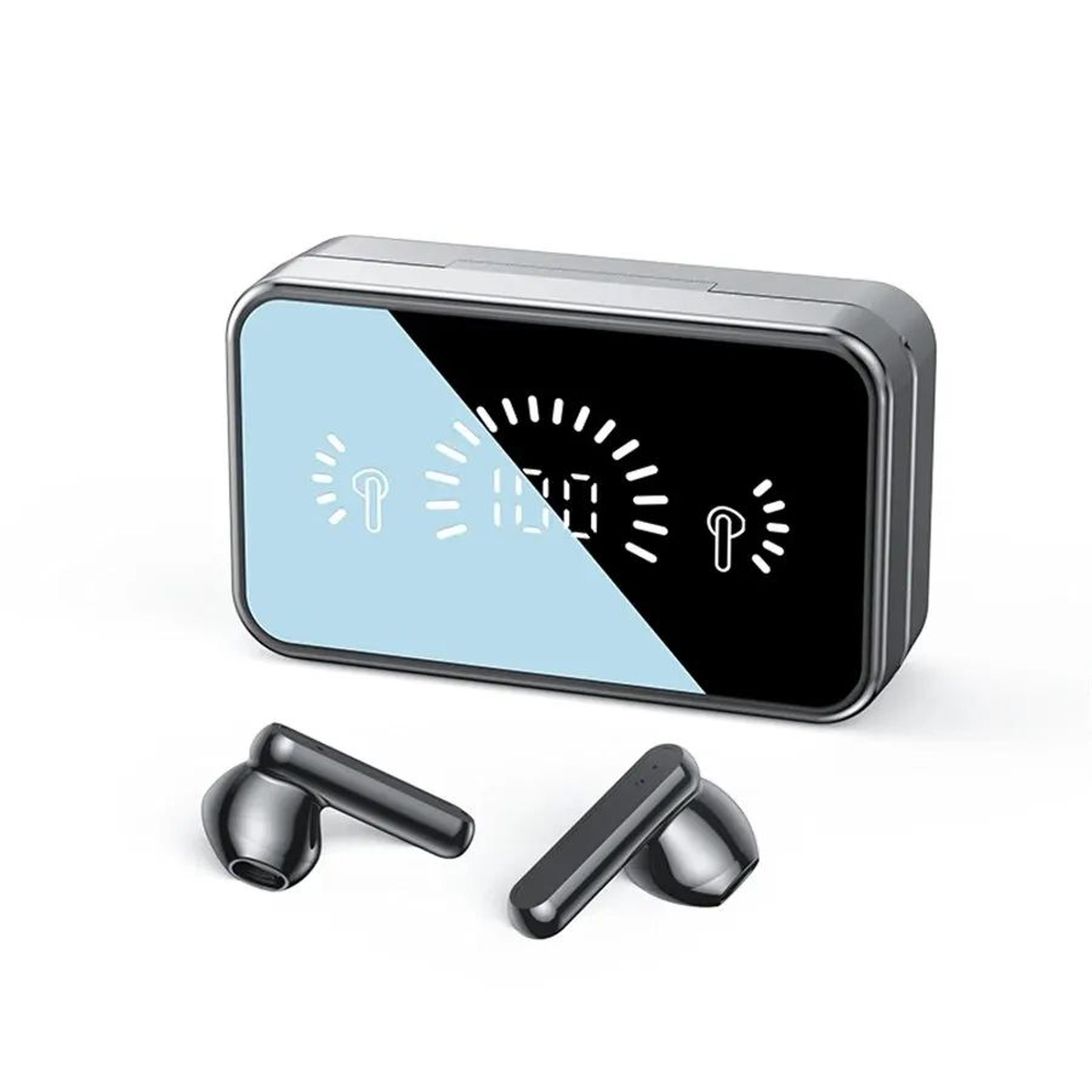 S20 Mirror Display Wireless Earbuds Black 16